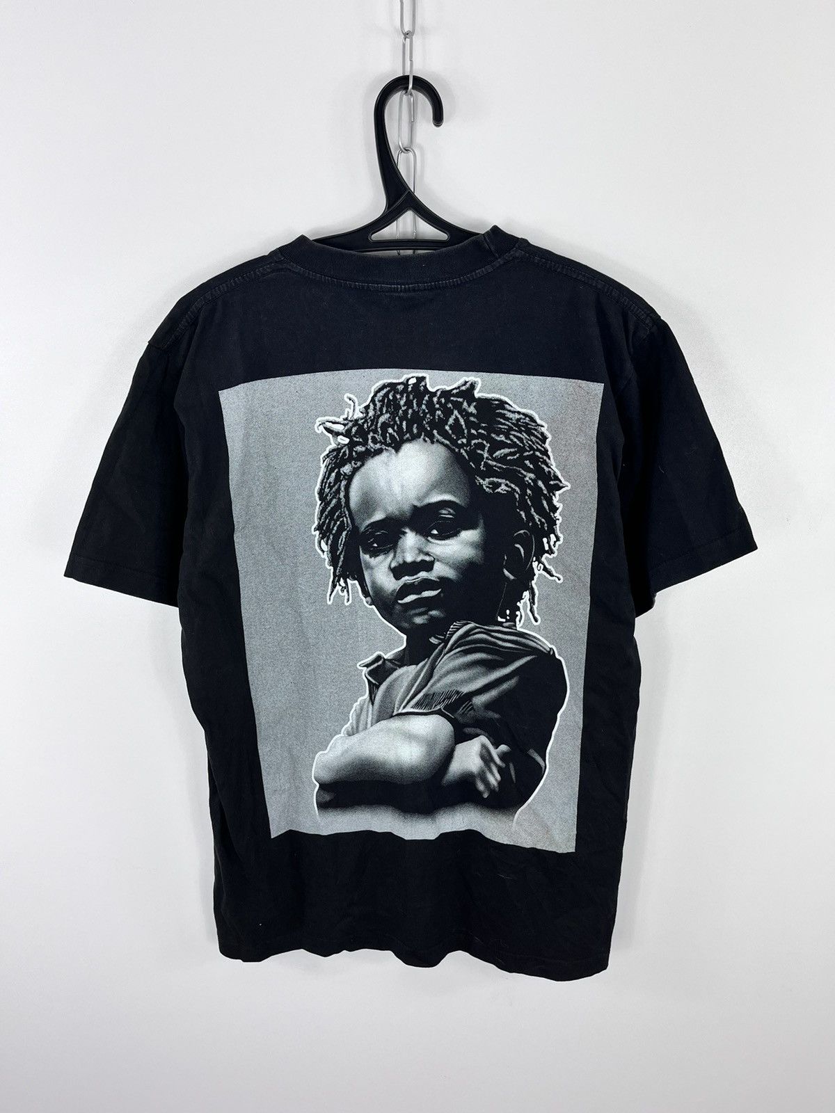 Bob Marley × Vintage Vintage 1990’s Bob Marley T-Shirt Kid Double Big Logo Size L Size US L / EU 52-54 / 3 - 2 Thumbnail