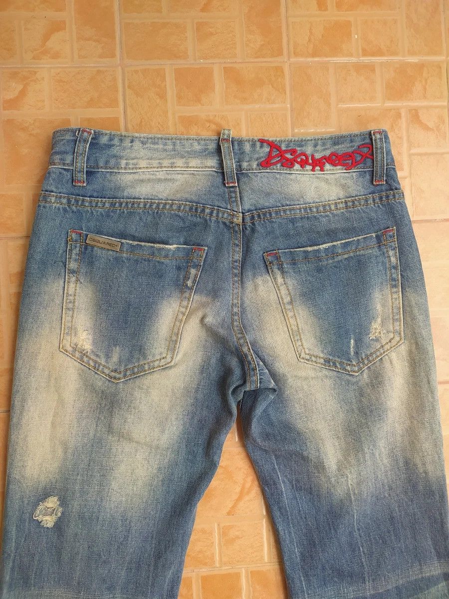 Dsquared2 DSQUARED2 DİSTRESSED BLUE EMBROİDERED JEANS SİZE Size US 30 / EU 46 - 7 Thumbnail