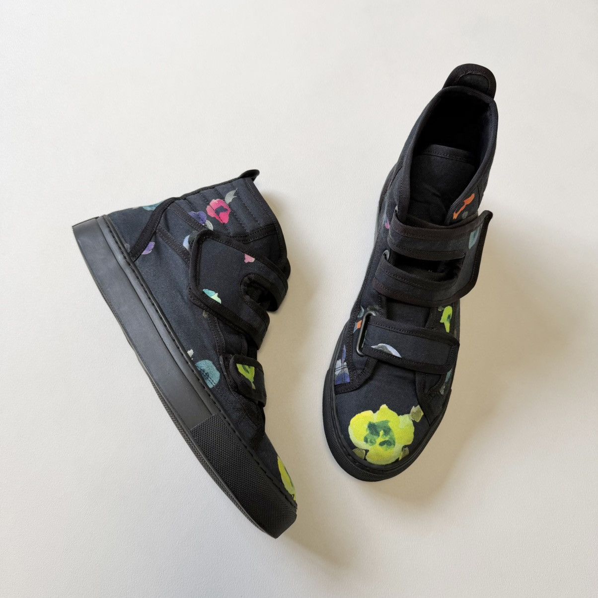 Raf Simons S/S 13 Floral Print Canvas Velcro Sneakers Size US 9 / EU 42 - 17 Thumbnail