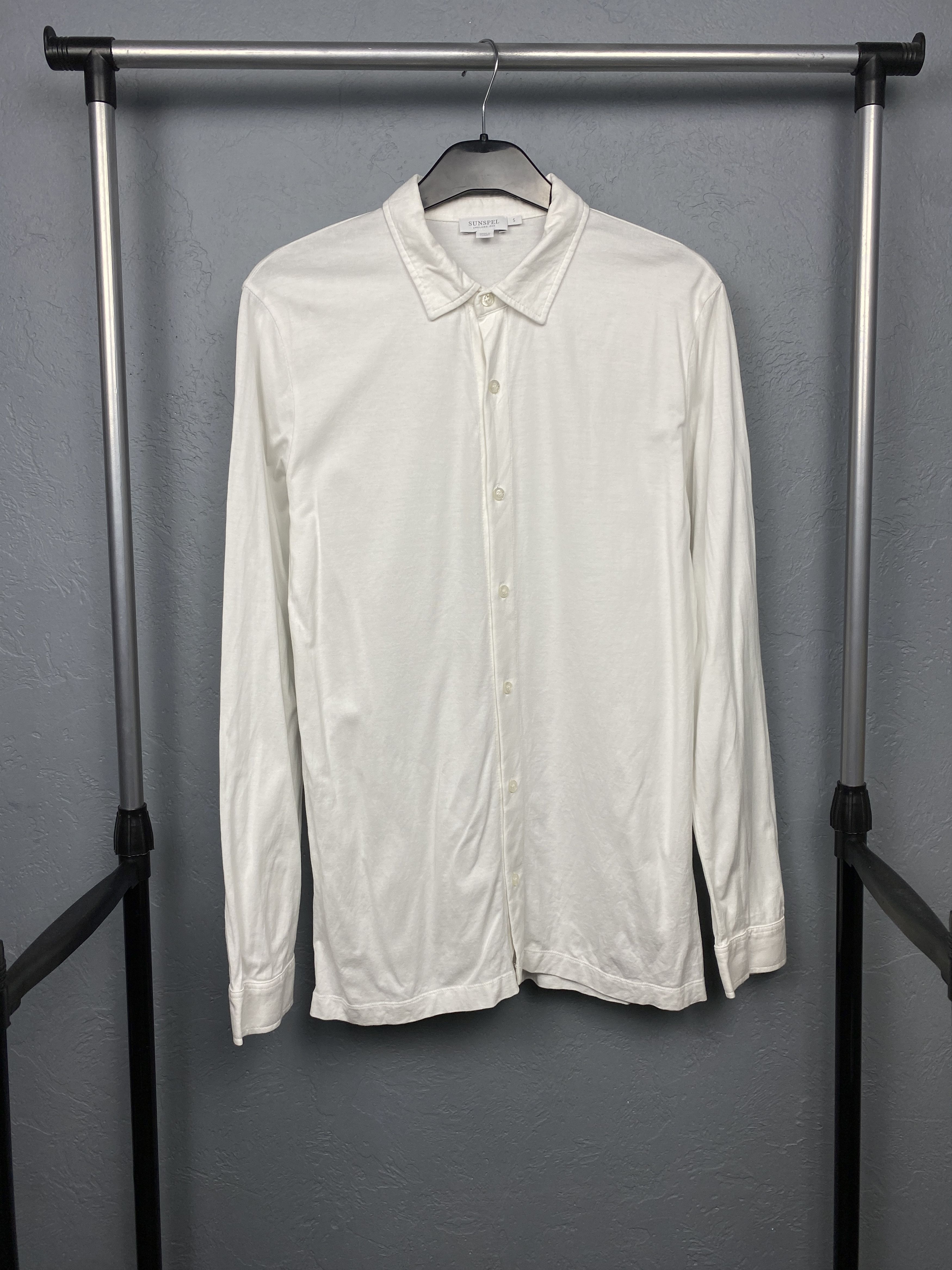 Sunspel Sunspel Vintage Mens Long Sleeve Thin Shirt Size US S / EU 44-46 / 1 - 1 Thumbnail