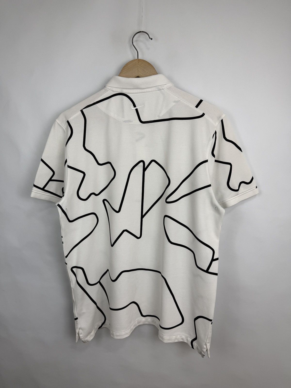 Nike 🇺🇸 🎾 Nike Tennis Abstract Polo T-Shirt Dri-FIT Y2K Rare Size US L / EU 52-54 / 3 - 10 Thumbnail