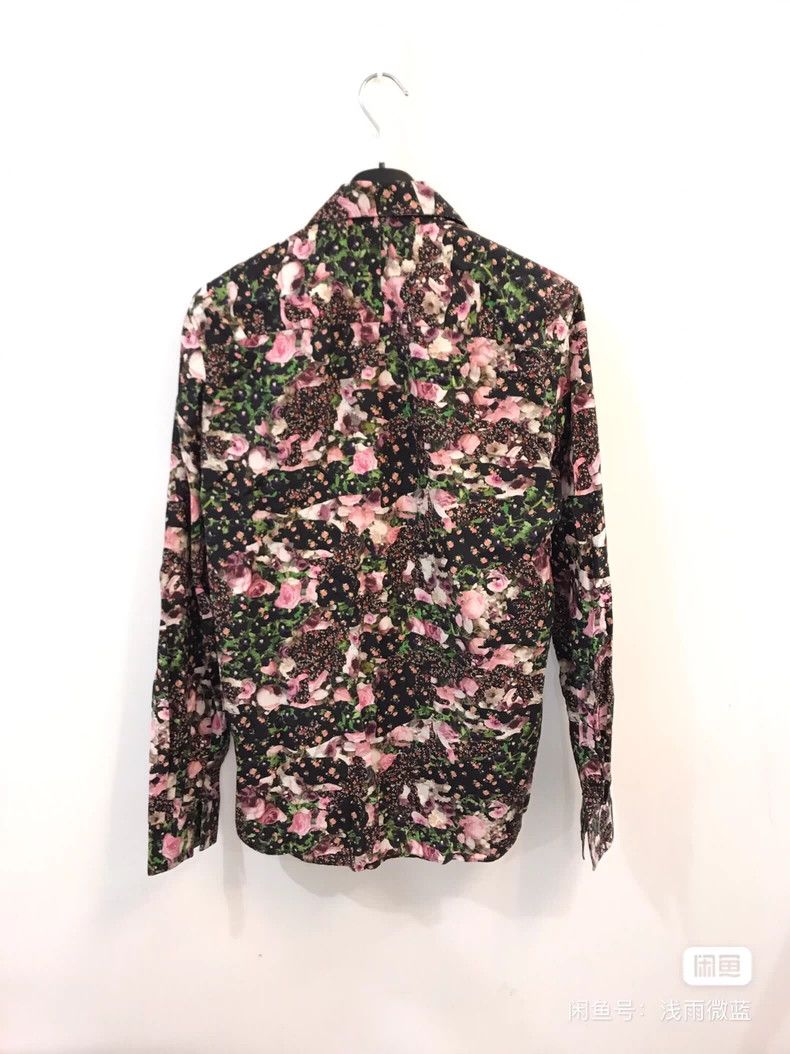 Givenchy Givenchy Size39 Floral Patchwork Long Sleeve Shirt Size US M / EU 48-50 / 2 - 2 Thumbnail