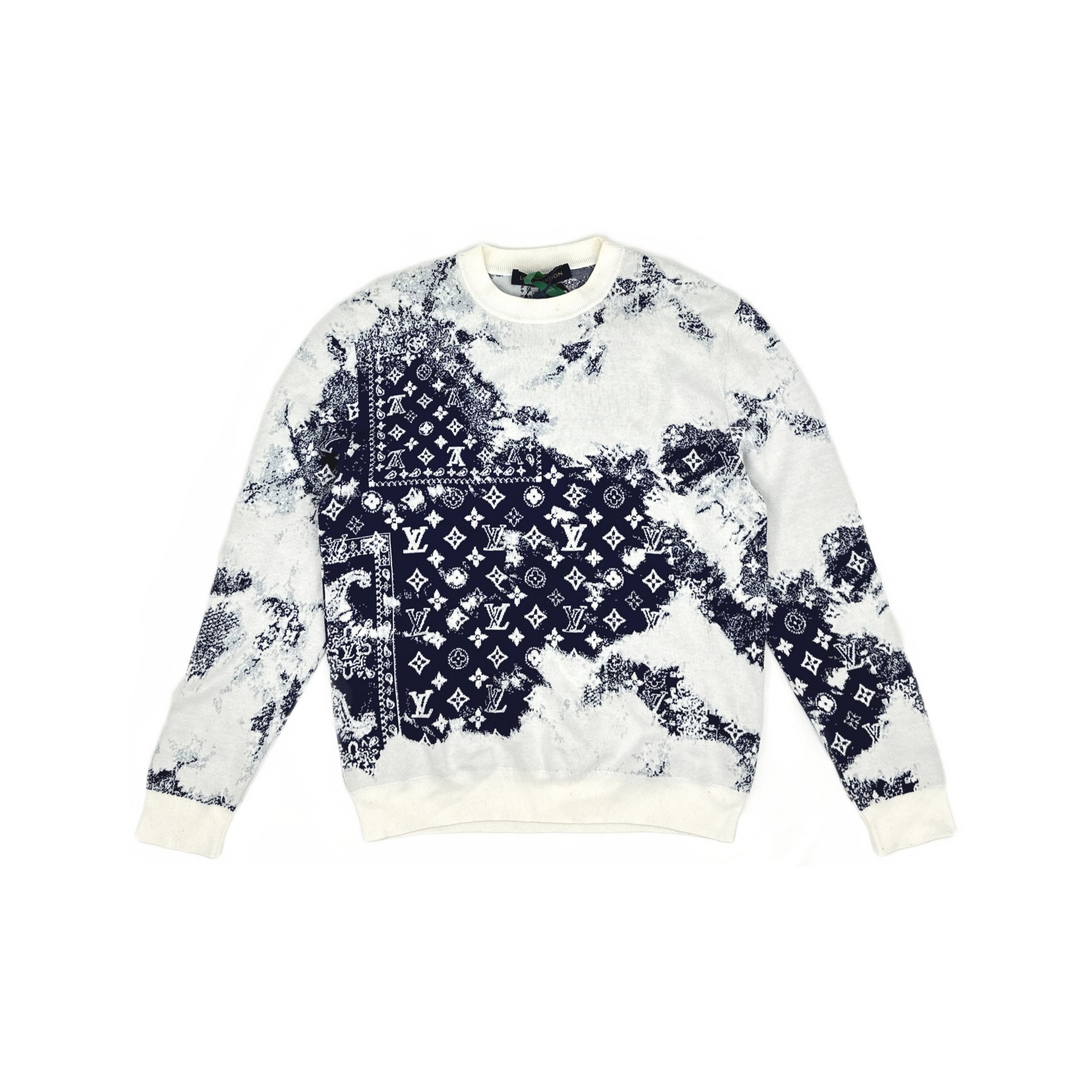 Louis Vuitton Louis Vuitton Bandana Monogram Knit Sweater Size M Size US M / EU 48-50 / 2 - 1 Thumbnail
