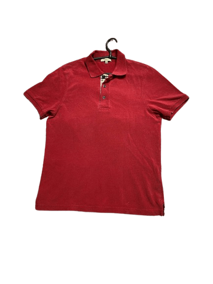 Burberry Vintage Burberry Classic Fit Red Polo Size M Size US M / EU 48-50 / 2 - 1 Thumbnail