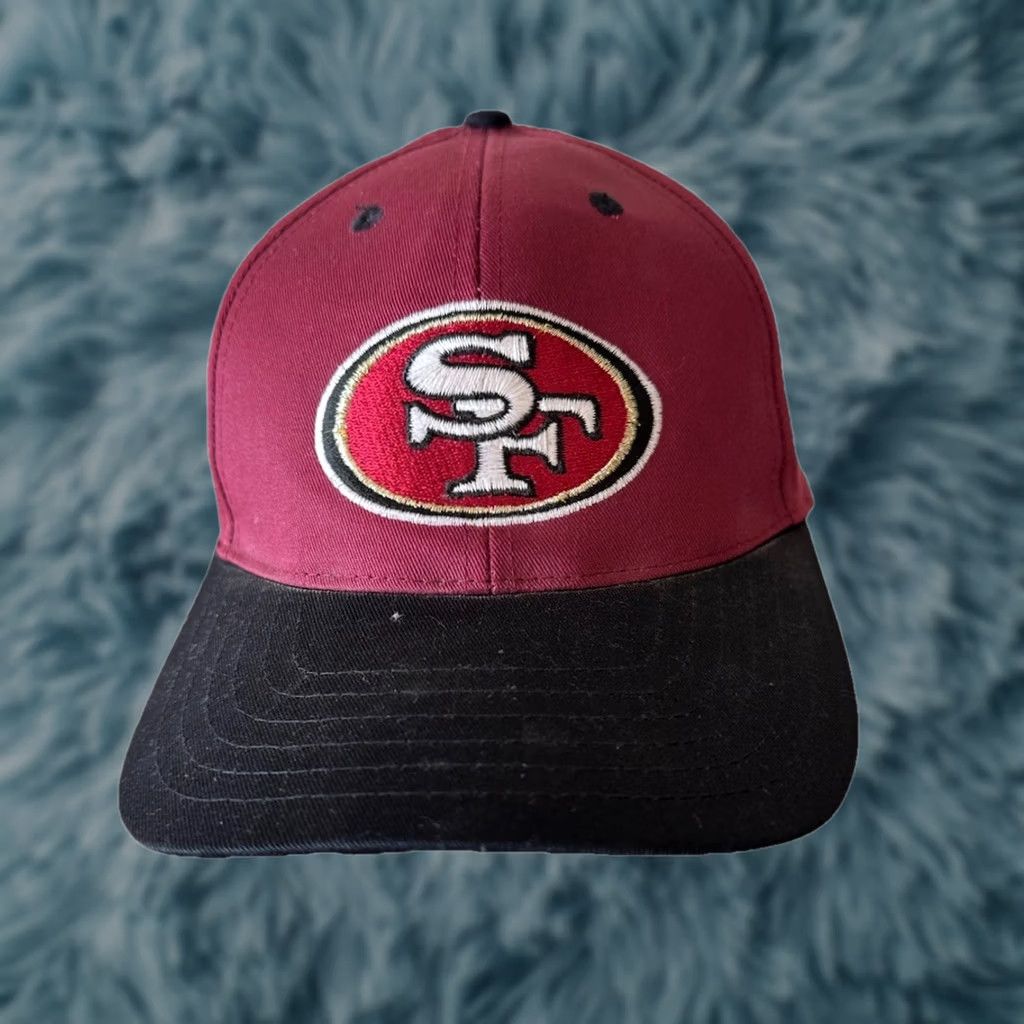 NFL VINTAGE 49ers Hat NFL Gameday Snapback Red One Size Mens Sports Football Classic 90s Size ONE SIZE - 1 Thumbnail