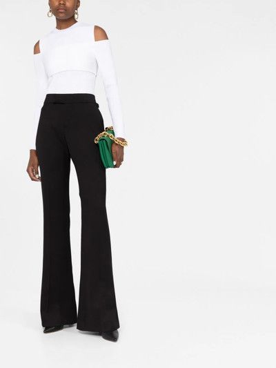Tom Ford o1loc1c0924 MAK1156 Cold-shoulder Wool Sweater in White Size M / US 6-8 / IT 42-44 - 2 Thumbnail