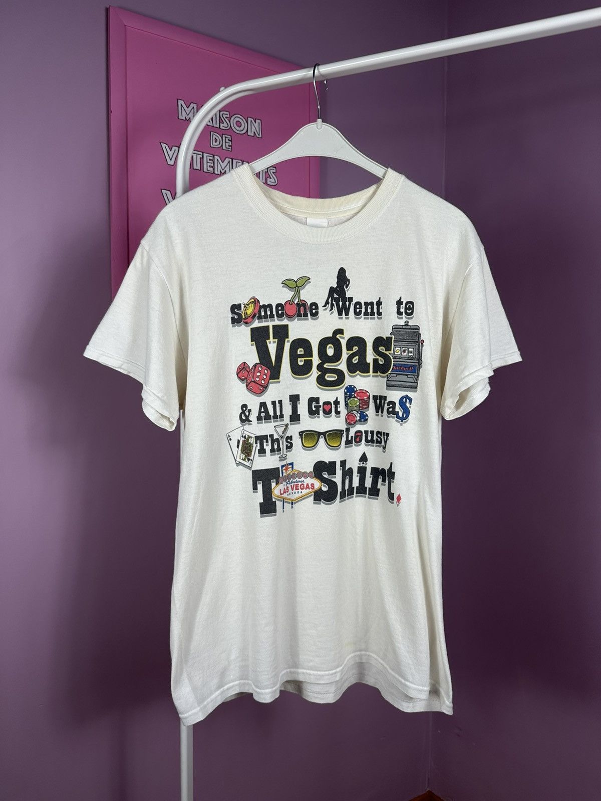 Gildan Las Vegas T Shirt Humor Distressed Vintage Printed Casino Size US M / EU 48-50 / 2 - 1 Thumbnail