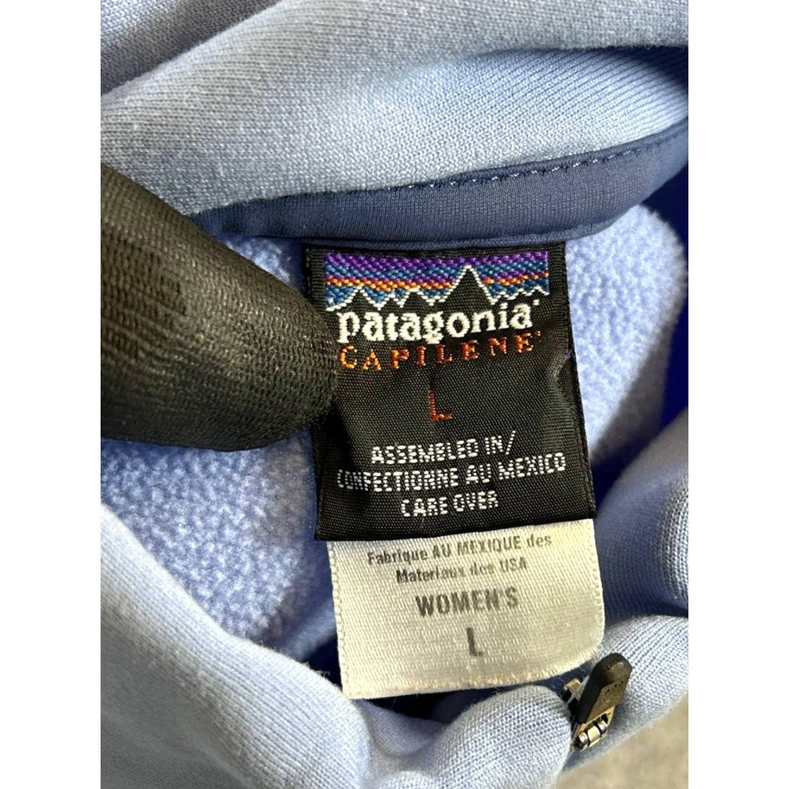 Patagonia Patagonia Capilene Ew Sweater Womens Large Blue Quarter Zip Fleece Size L / US 10 / IT 46 - 4 Thumbnail