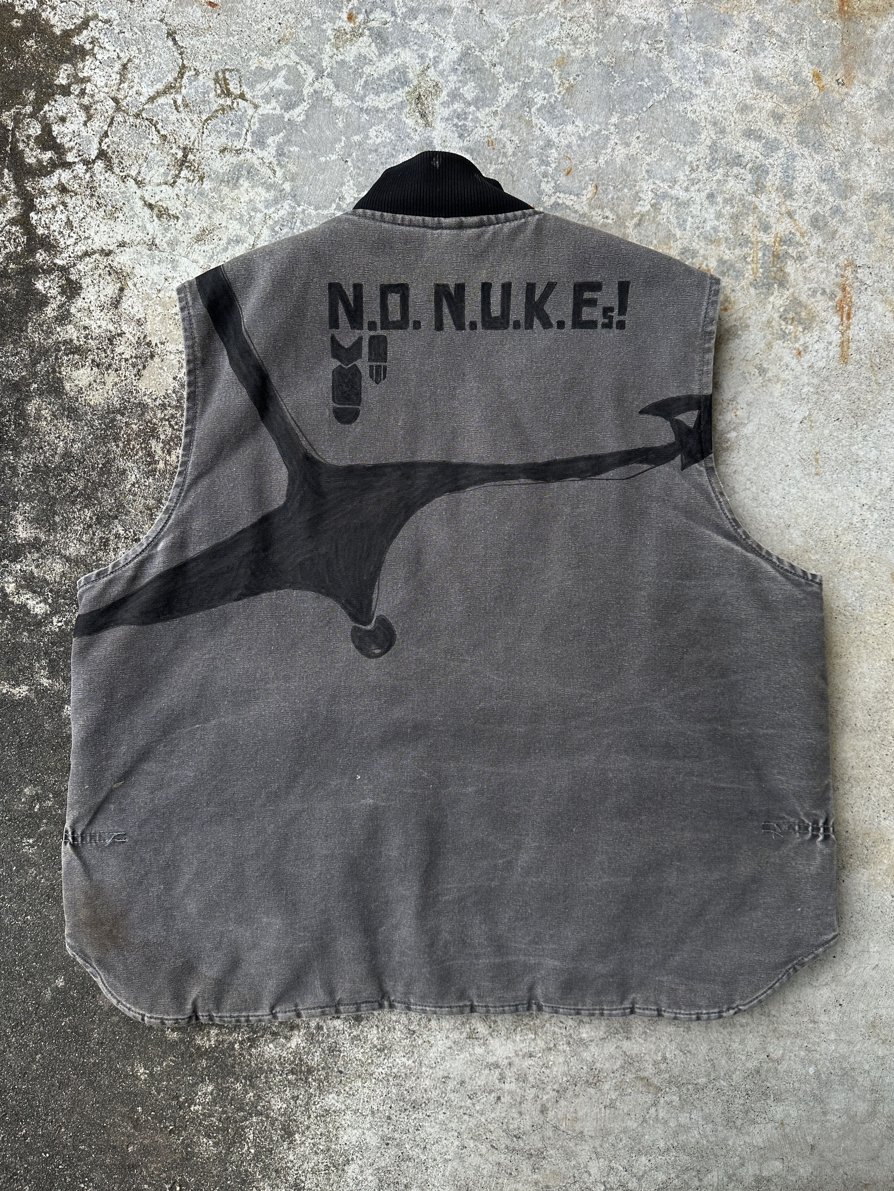 Carhartt Trashed USN VN WAR Sailor Anchor NUKE Carhartt Sunfade vest Size US XL / EU 56 / 4 - 2 Thumbnail