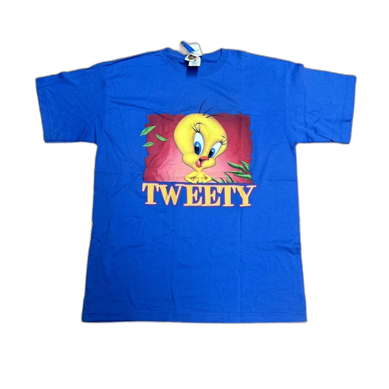 Vintage Vintage Warner Bros Looney Tunes Tweety Bird Blue Shirt XL Size US XL / EU 56 / 4 - 1 Thumbnail