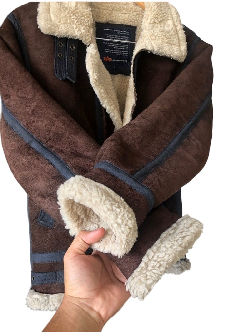 Alpha Industries Alpha Industries B3 Military Sheepskin Shearling Jacket Size US M / EU 48-50 / 2 - 8 Thumbnail