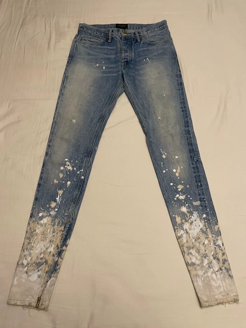 Fear of God Fear of God Blue splash ink Size US 30 / EU 46 - 1 Thumbnail