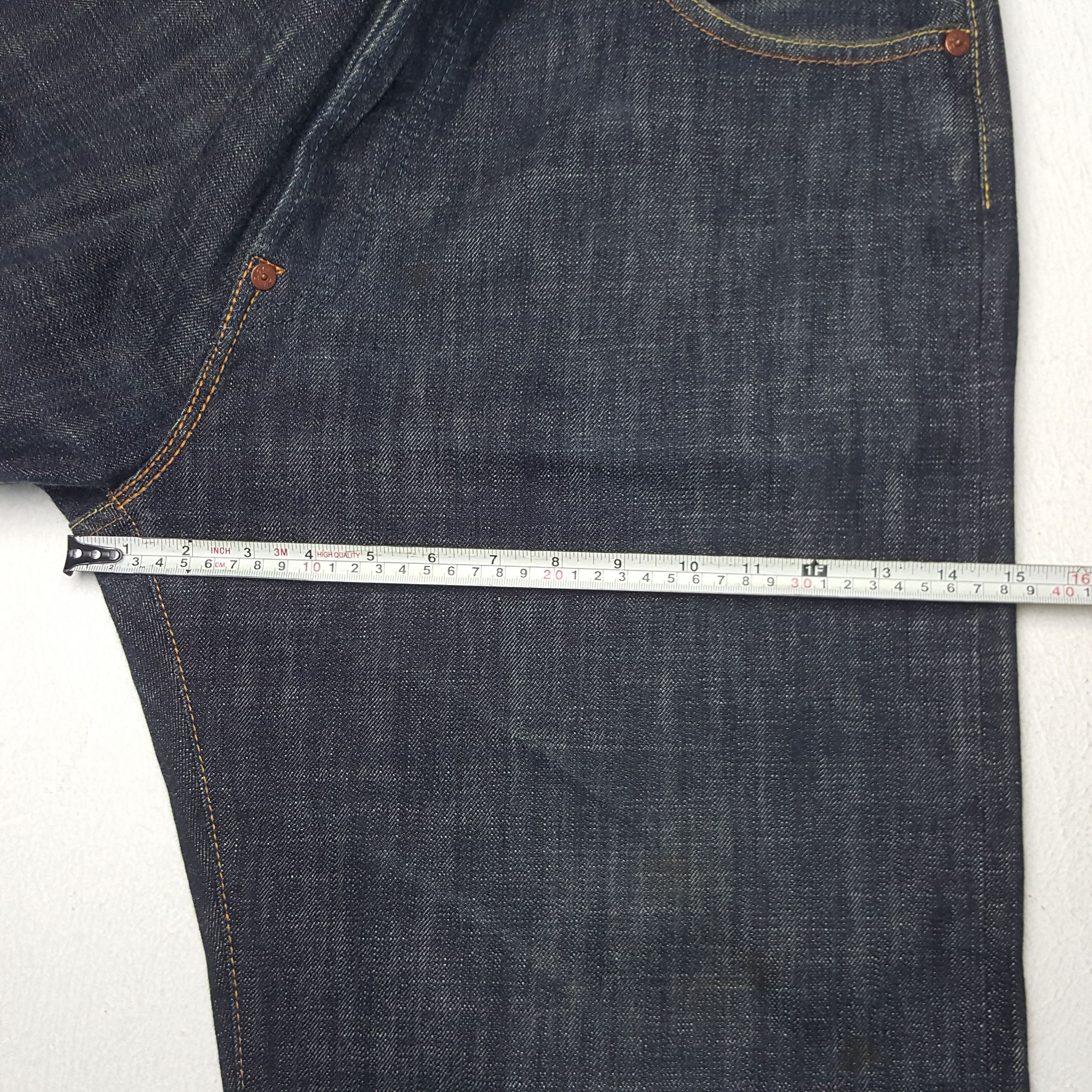 Evisu × Japanese Brand × Vintage Vintage Evisu Selvedge Japanese Daicock Art Denim Jeans Size US 35 - 11 Thumbnail