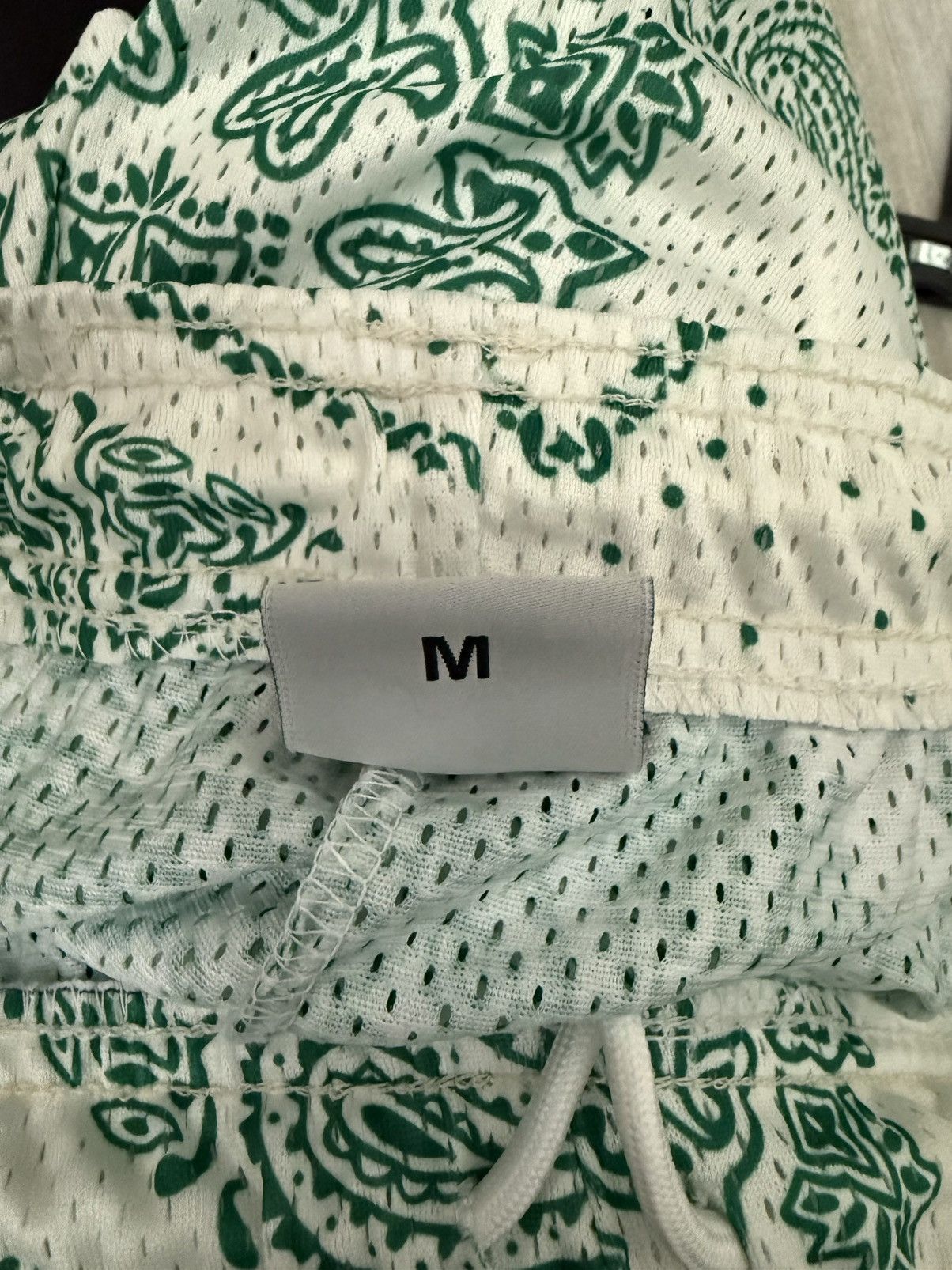 Bravest Studios Bravest Studios Green Paisley Mesh Shorts Size US 32 / EU 48 - 4 Thumbnail