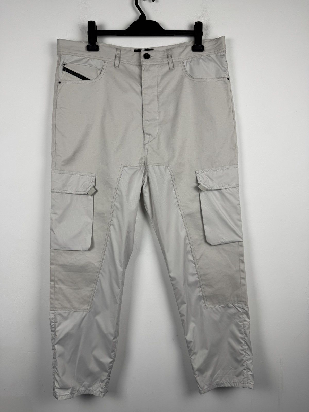 Diesel Black Gold Diesel Black Gold Pouble Cargo Trousers Nylon+Cotton Size US 36 / EU 52 - 1 Thumbnail