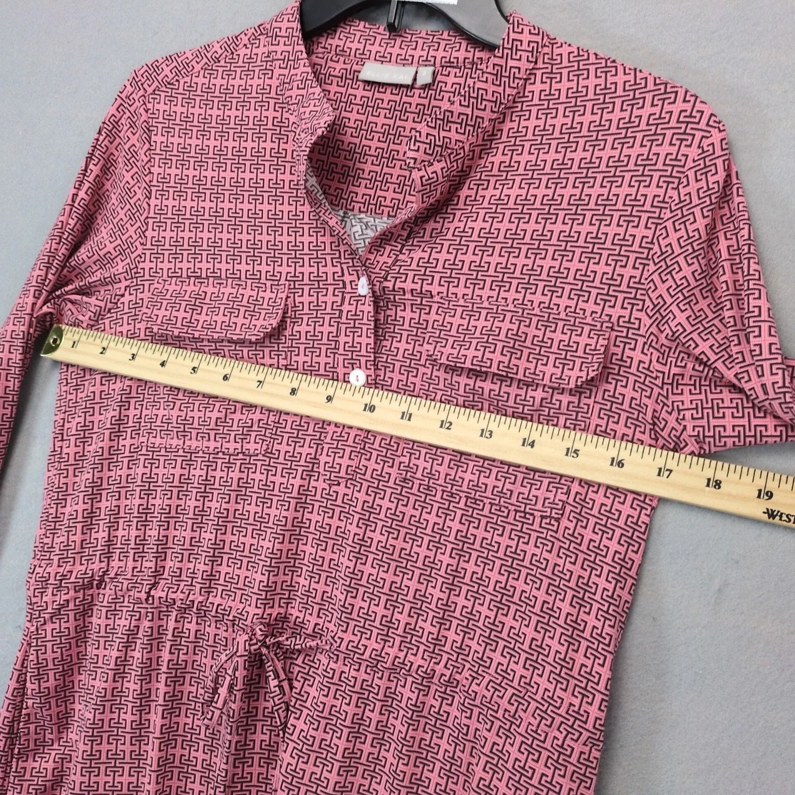 Other Ellie Kai Pink Geometric Shirt Dress Sz 2 Scuba Fabric Size XS / US 0-2 / IT 36-38 - 4 Thumbnail
