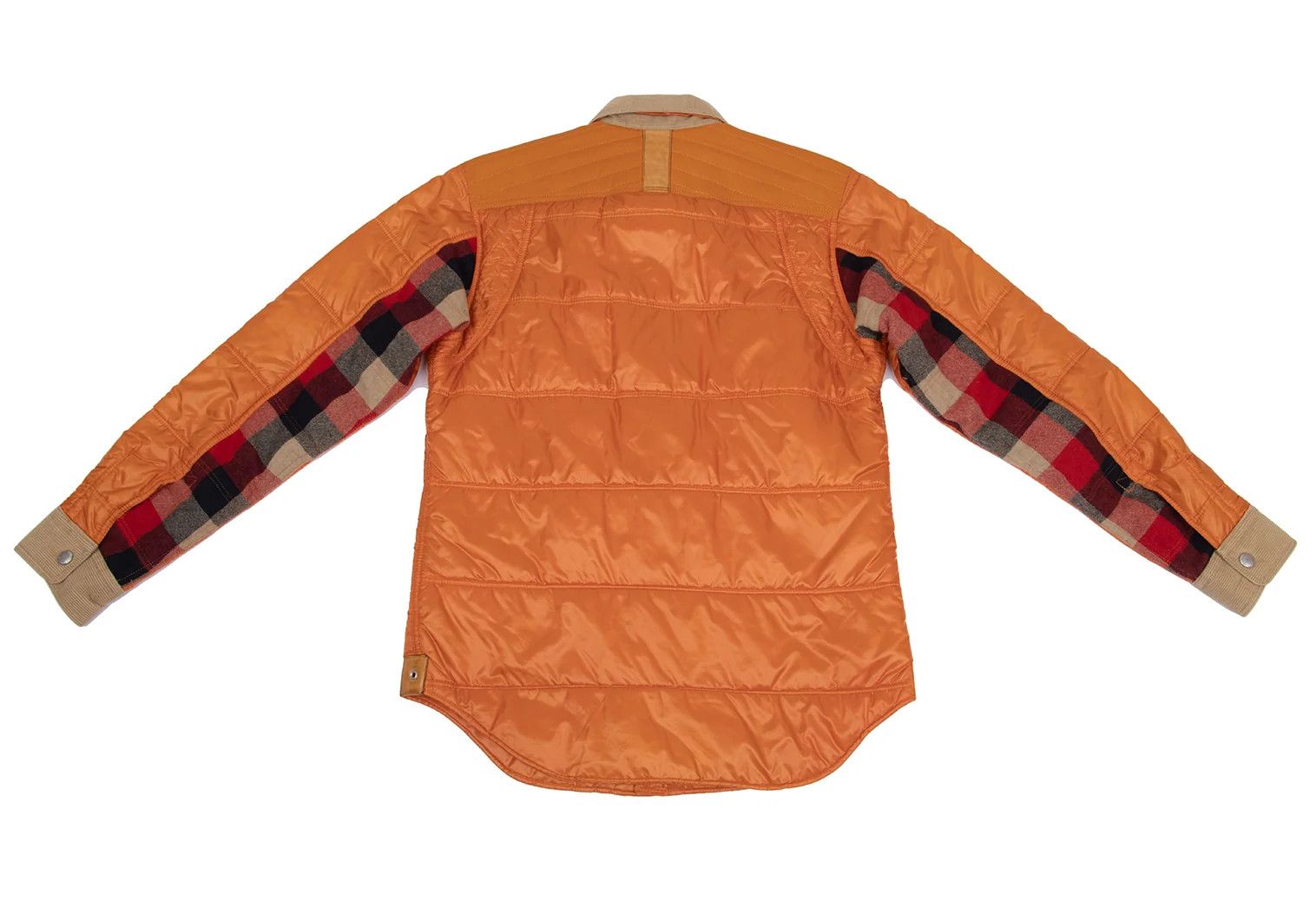Junya Watanabe Quilted Hybrid Shirt Jacket in Orange, Size XS Size US XS / EU 42 / 0 - 13 Thumbnail