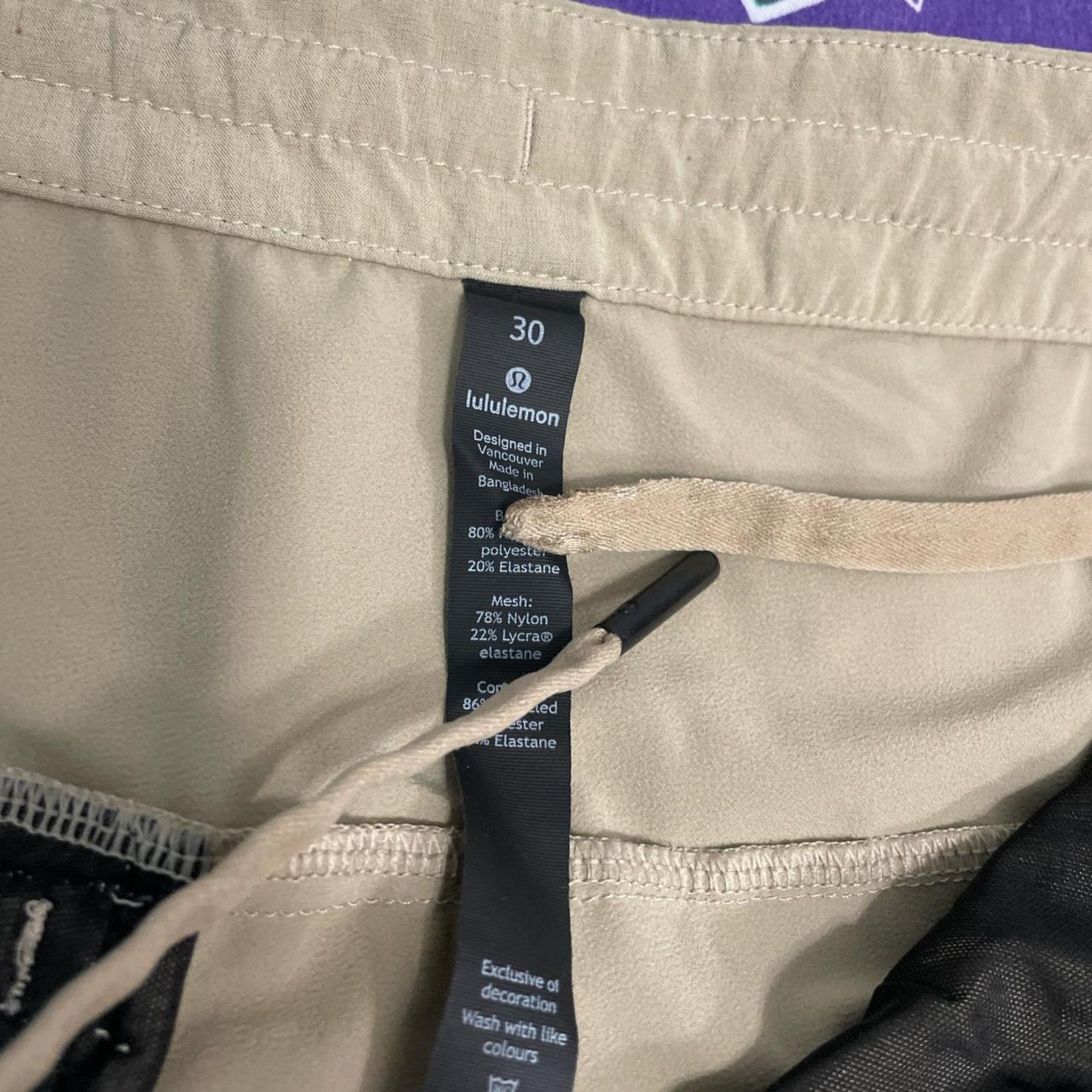 Lululemon Lululemon Commission Short Relaxed Men's Size 30 Tan Casual Size US 30 / EU 46 - 6 Thumbnail