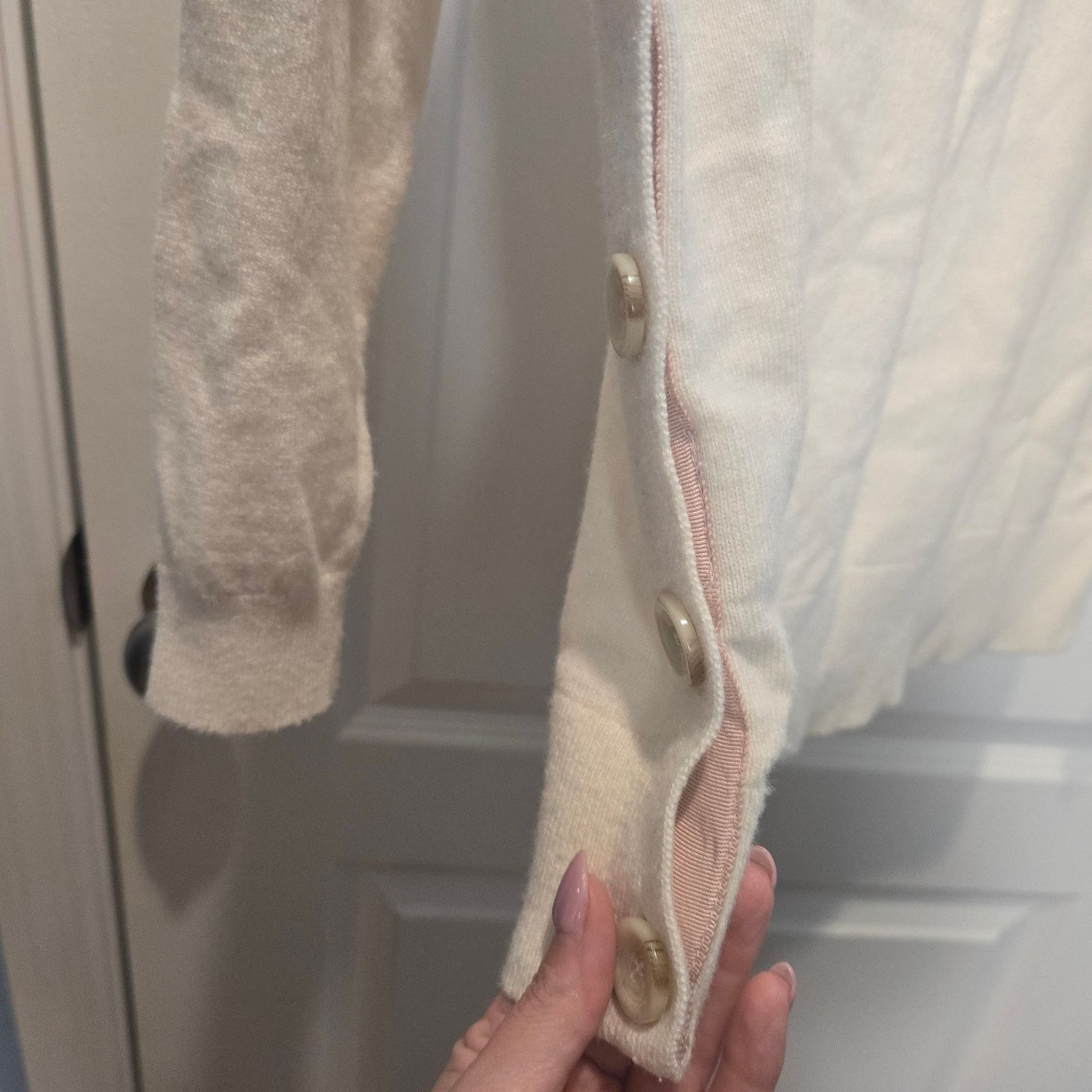 Boden Boden Grace Button Sweater Cream sz XS side buttons Size XS / US 0-2 / IT 36-38 - 6 Thumbnail