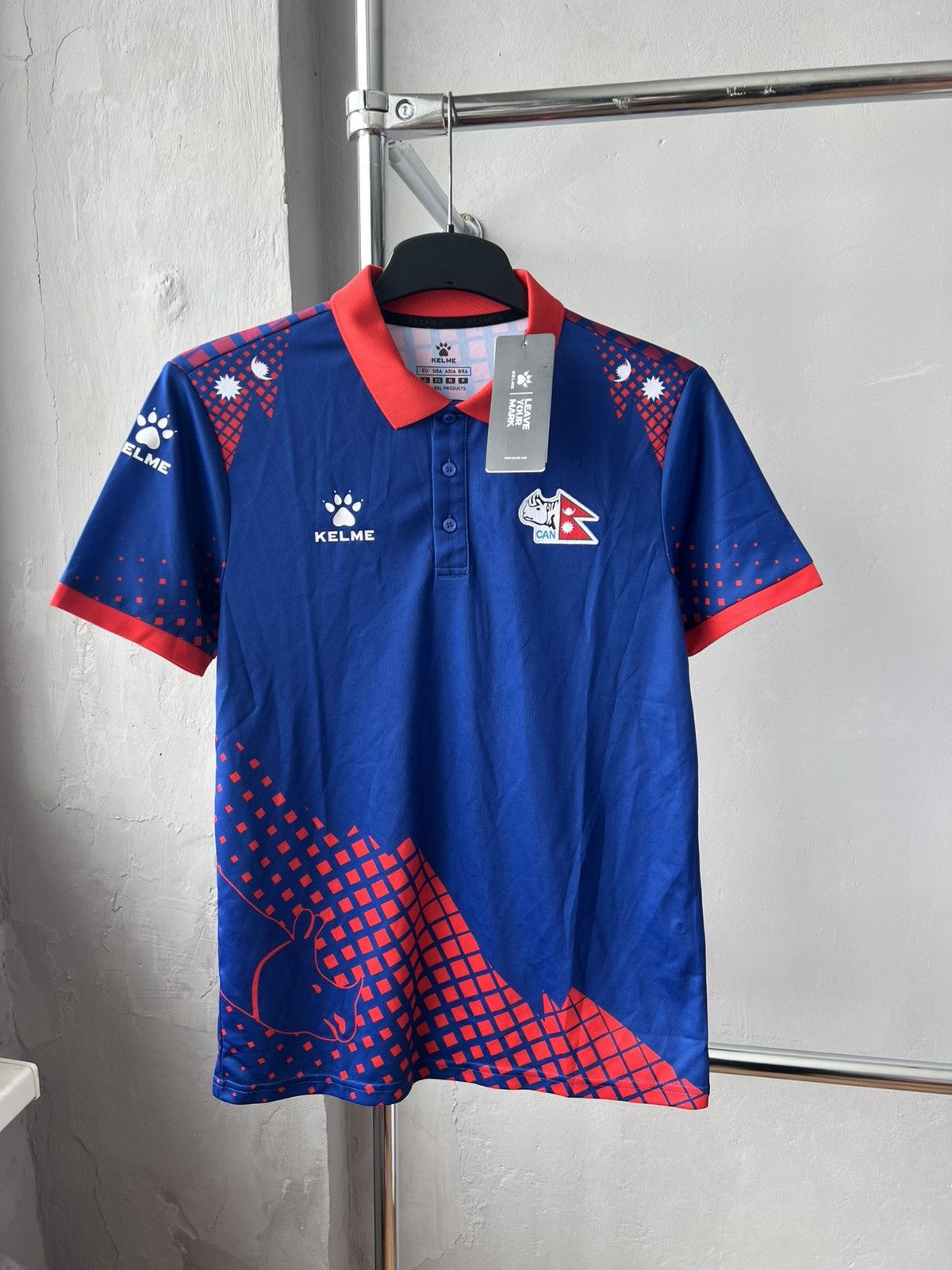 Other NEW! 2022/23 NEPAL TEAM WORLD CUP CRICKET SHIRT JERSEY KELME Size US M / EU 48-50 / 2 - 3 Thumbnail