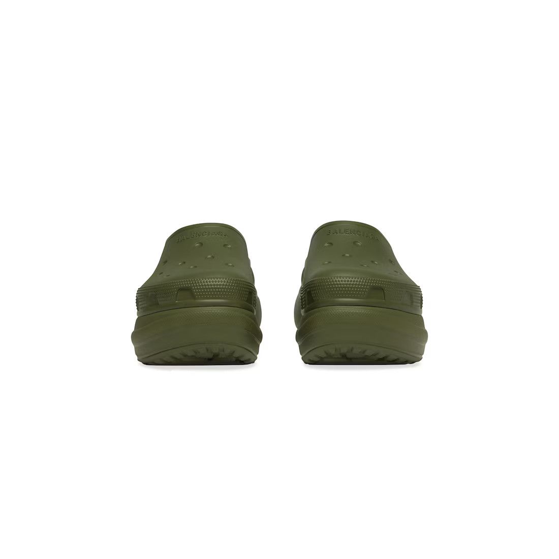 Balenciaga × Crocs o1in1g0225 Crocs™ Mules in Dark Green Size US 10 / EU 43 - 3 Thumbnail