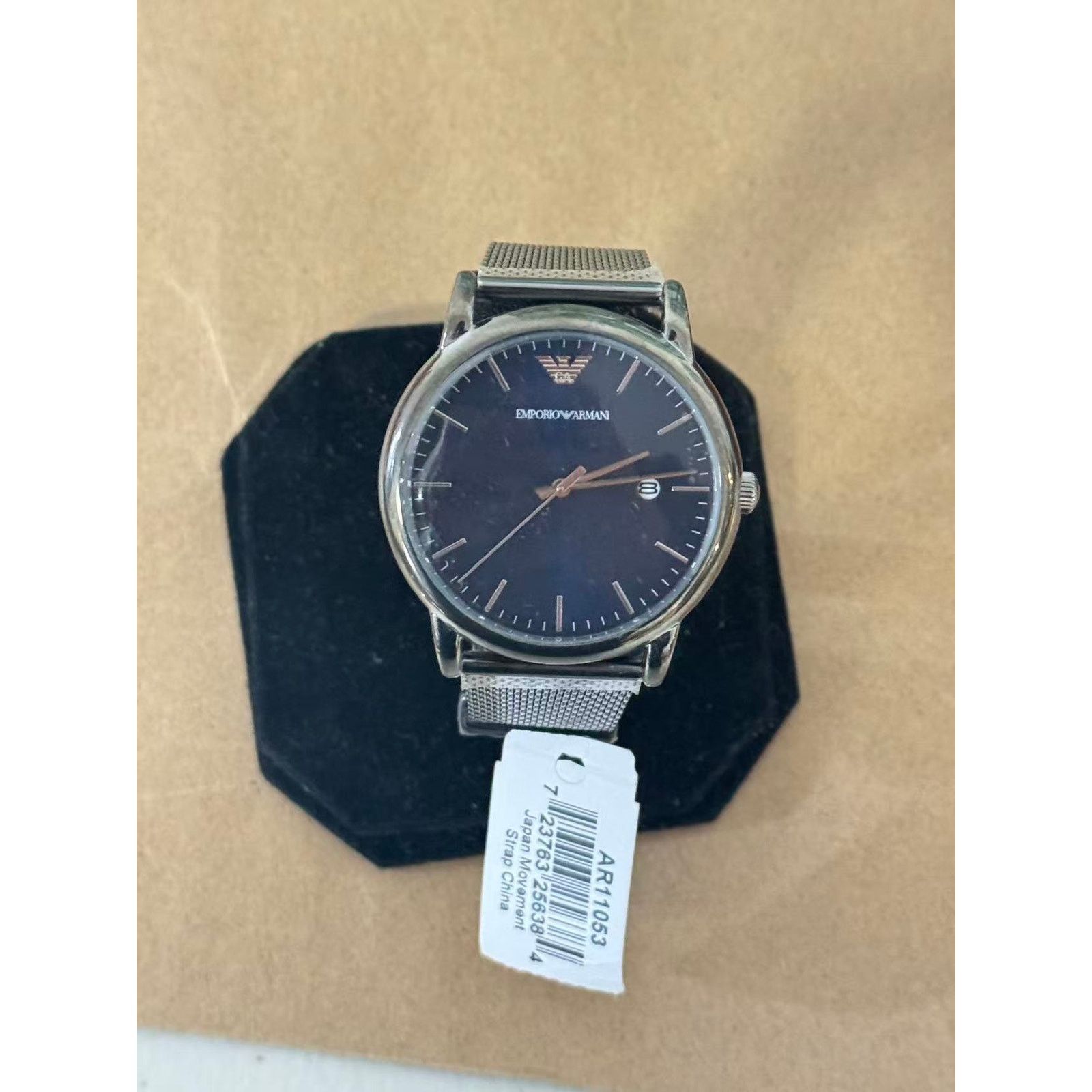 Emporio Armani Emporio Armani Watch For Men Luigi AR11053 With Blue Dial Size ONE SIZE - 4 Thumbnail