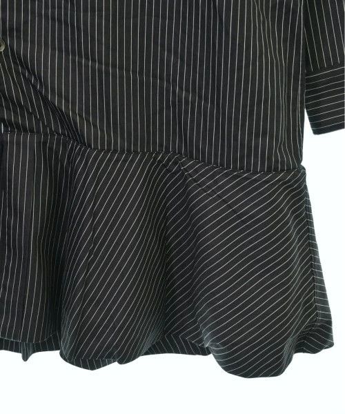 Comme des Garcons Homme Plus Shirt Cotton Stripe Long Length Button Up Black x White Size US M / EU 48-50 / 2 - 7 Thumbnail