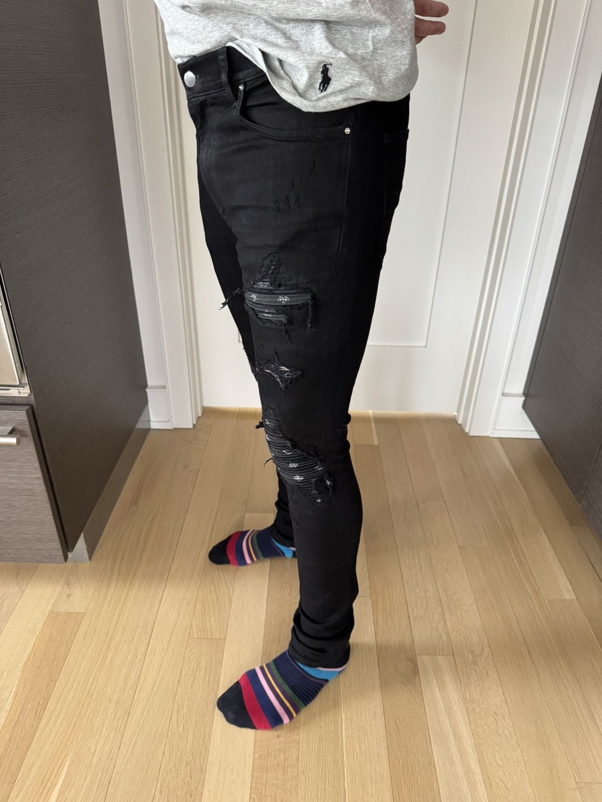 Amiri MX1 Bandana biker jeans Size US 32 / EU 48 - 14 Thumbnail