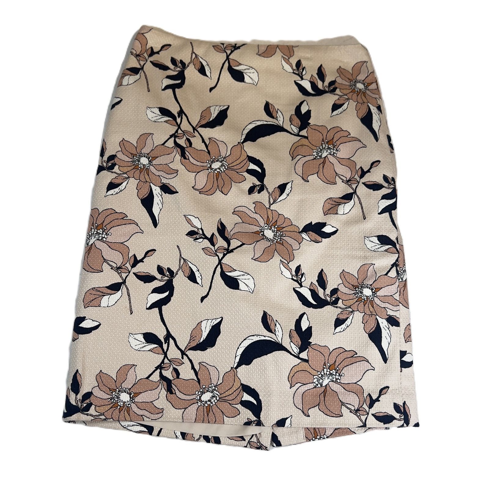 Ann Taylor Ann Taylor Petite Pencil Skirt 00P Japanese Floral Lined Size 24" / US 00 / IT 34 - 1 Thumbnail