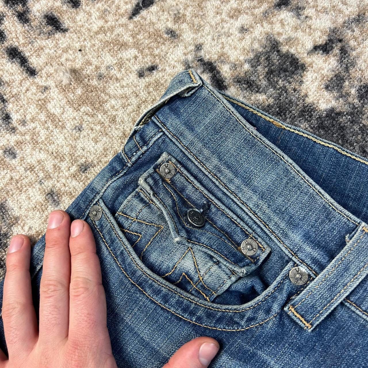 True Religion True Religion Vintage Y2K Big Logo Denim Jeans Size US 36 / EU 52 - 7 Thumbnail