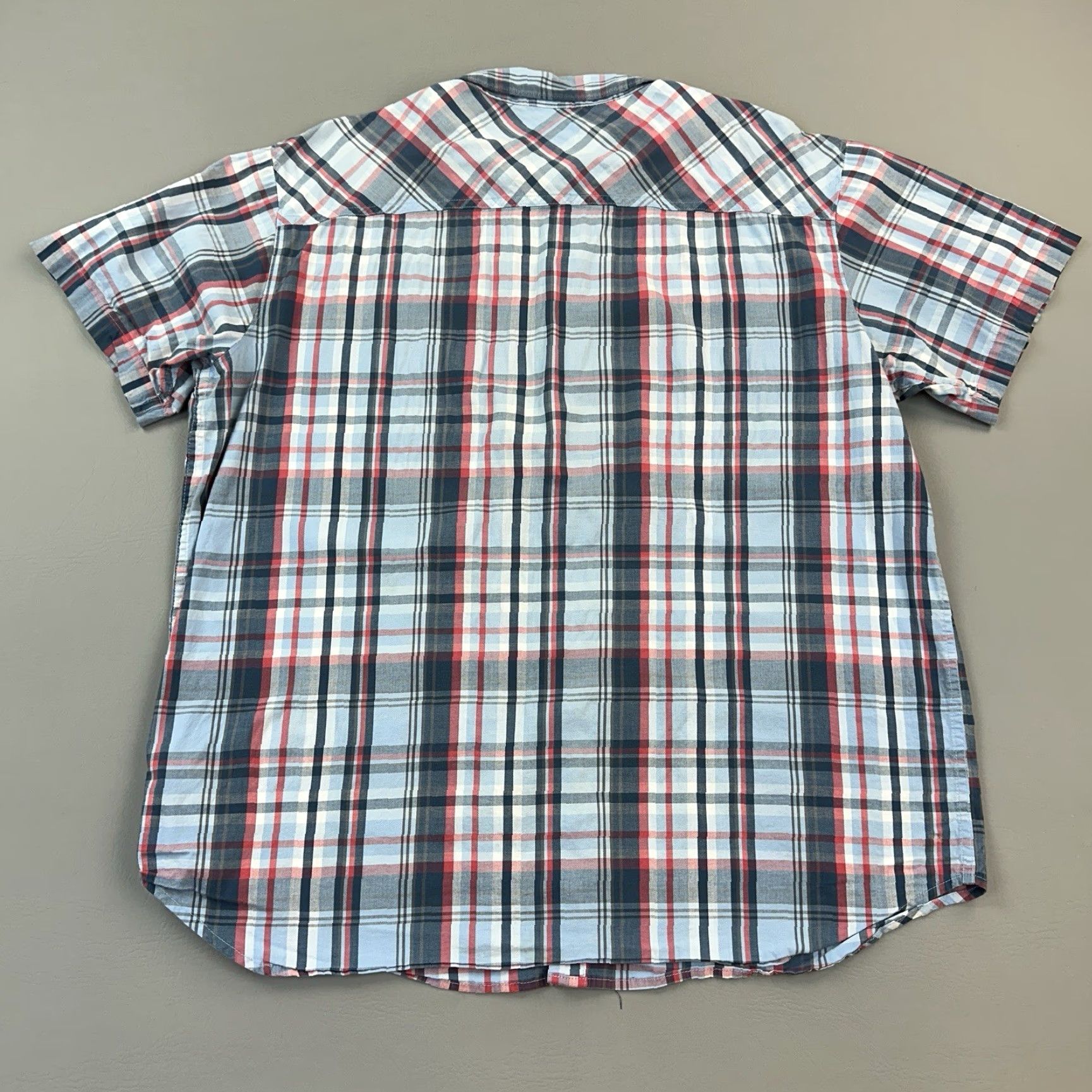 Vintage Columbia Thompson Hill Shirt Mens XL Blue Plaid Short Sleeve Hiking Outdoor Shirt Size US XL / EU 56 / 4 - 6 Thumbnail