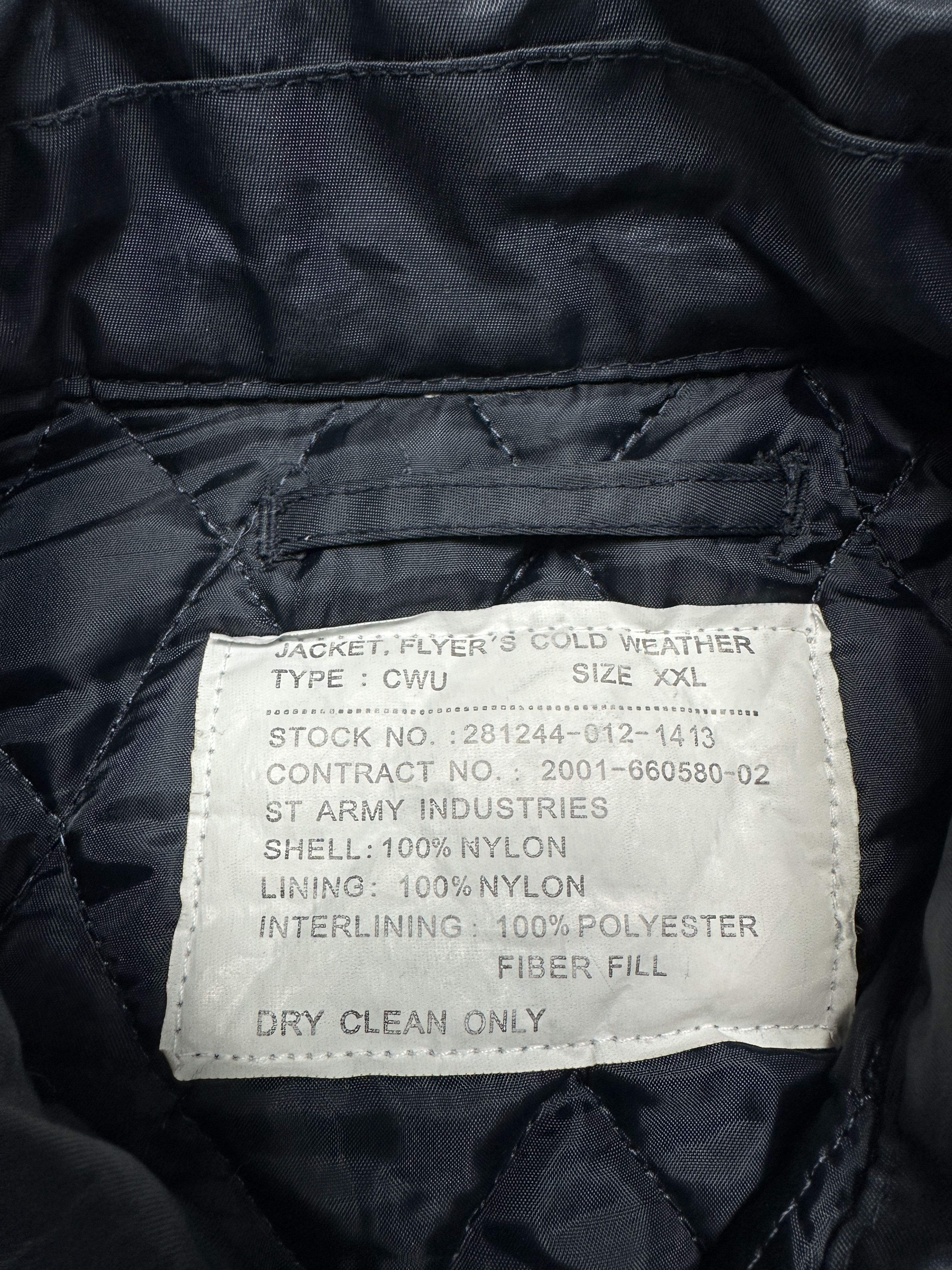 Vintage CWU Bomber Vintage Mens Flyers Jacket MA1 Size US XXL / EU 58 / 5 - 4 Thumbnail