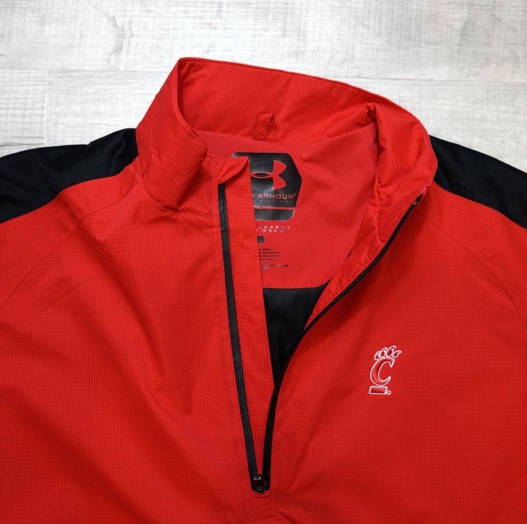 Under Armour Cincy Bearcats Under Armour Golf 1/4 Zip Windbreaker Jacket Size US L / EU 52-54 / 3 - 7 Thumbnail