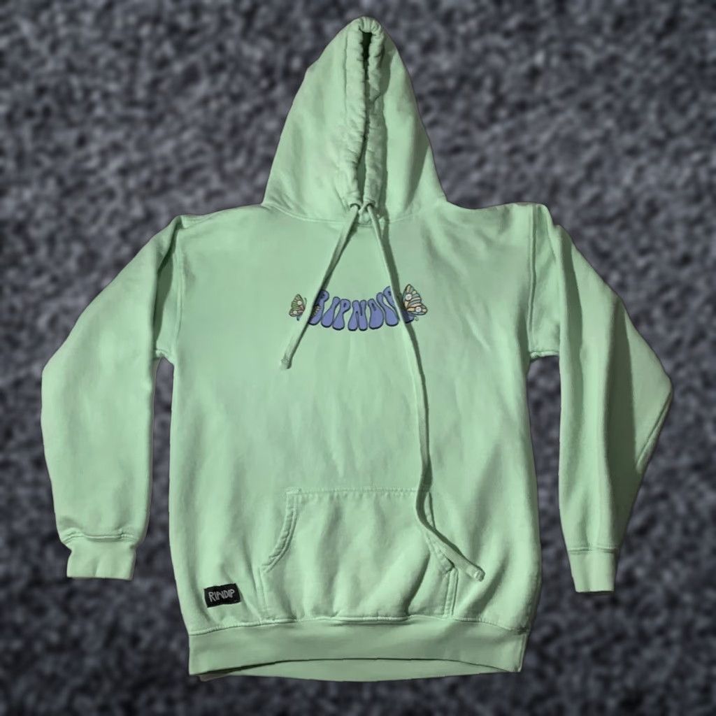 RIPNDIP RIPNDIP Hoodie Sweatshirt Mens XS Mint Green Must Be Nice Alien Cat Graphic Size US XS / EU 42 / 0 - 1 Thumbnail