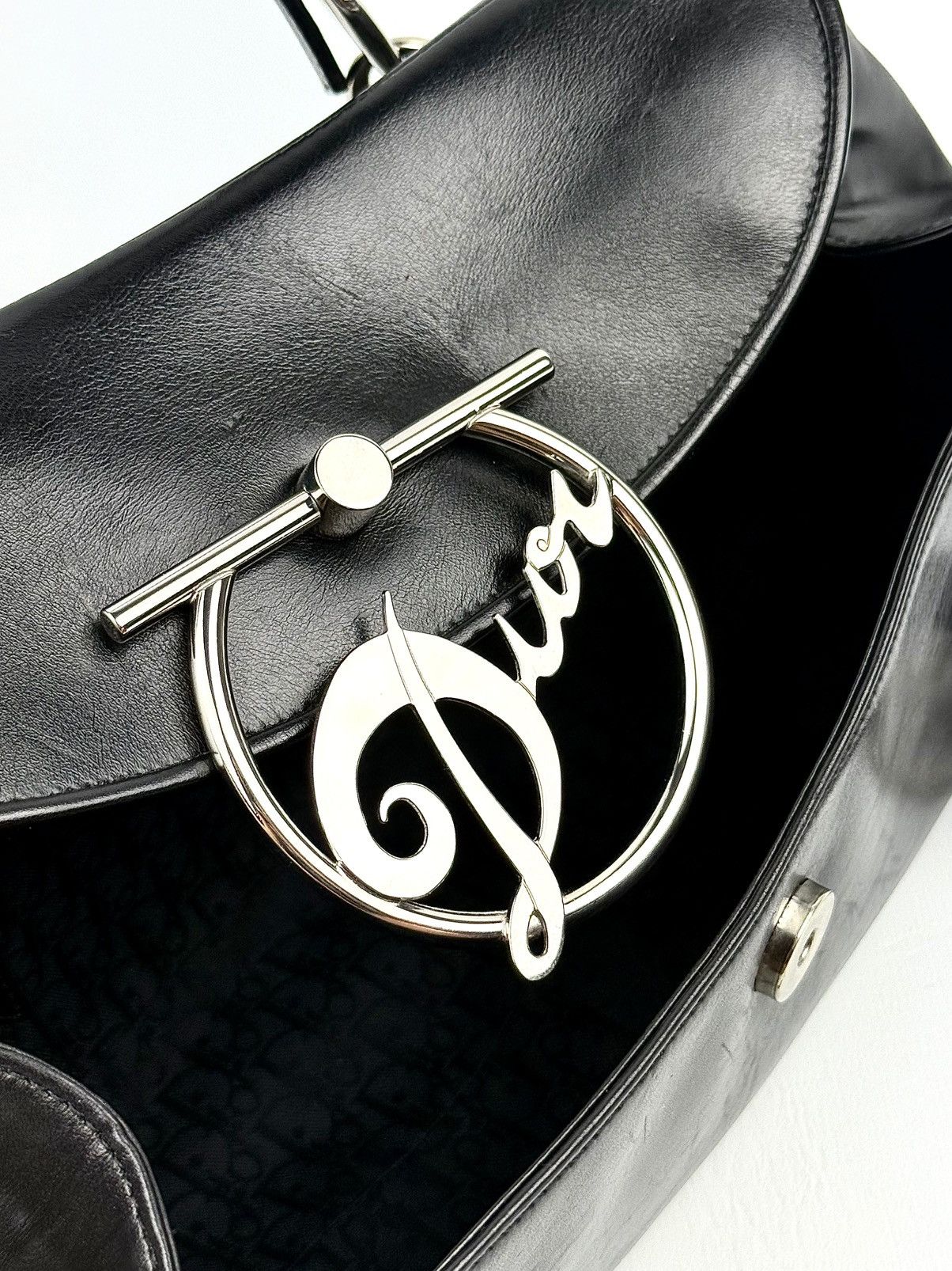 Dior Dior - John Galliano - FW/2004 - Silver Logo - Diva Size ONE SIZE - 8 Thumbnail