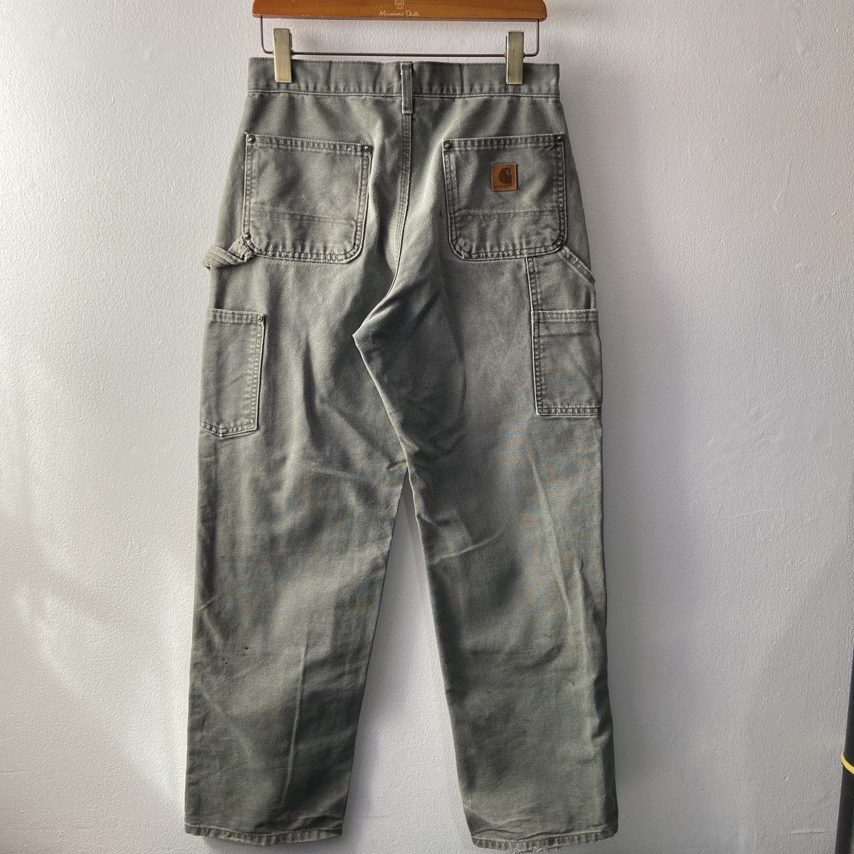 Carhartt × Vintage Distressed Faded Vintage Carhartt Double Knee Moss Green Size US 30 / EU 46 - 1 Thumbnail