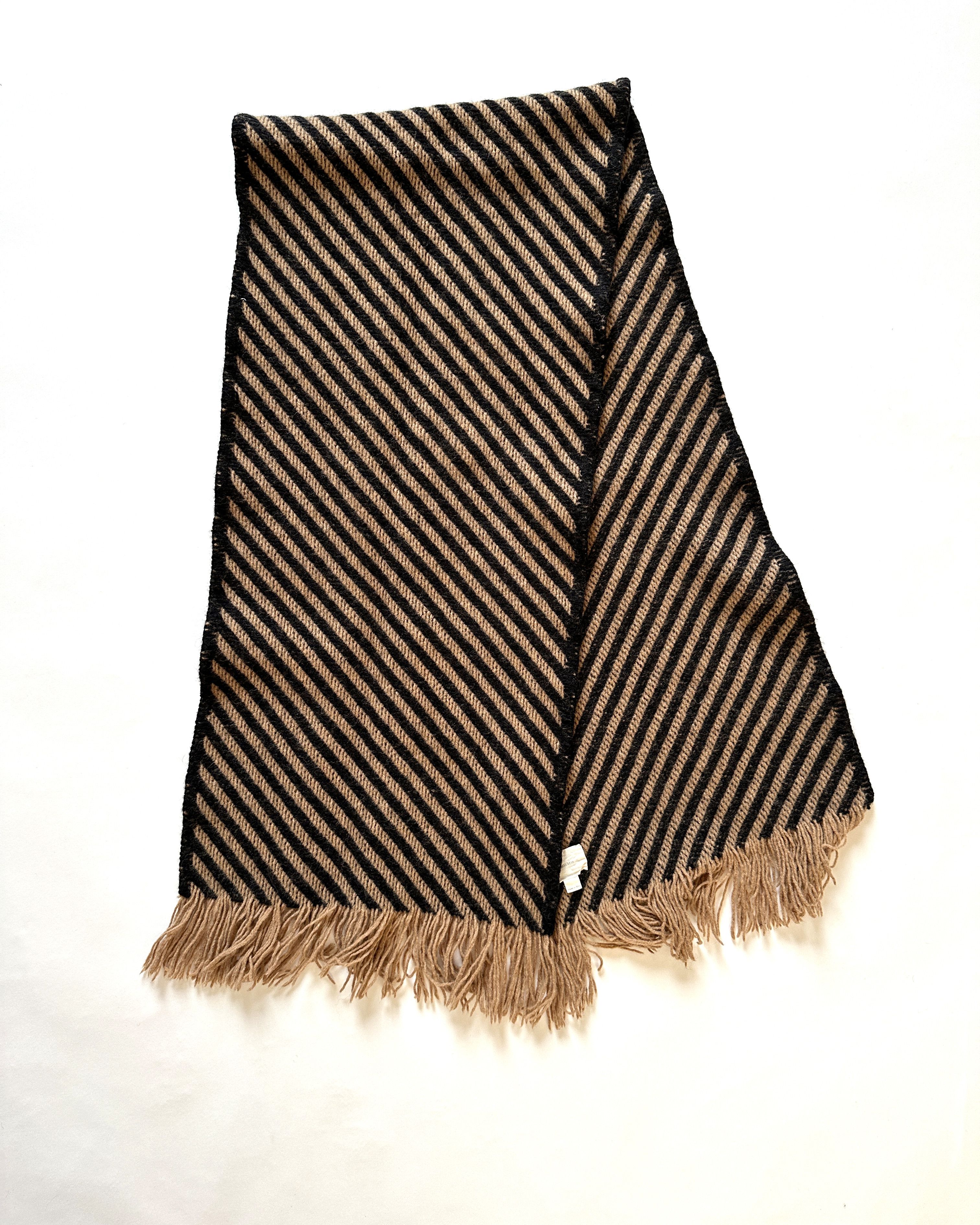 image of Billy Reid Heirloom Ribbon Scarf in Classic Stripe, Men's