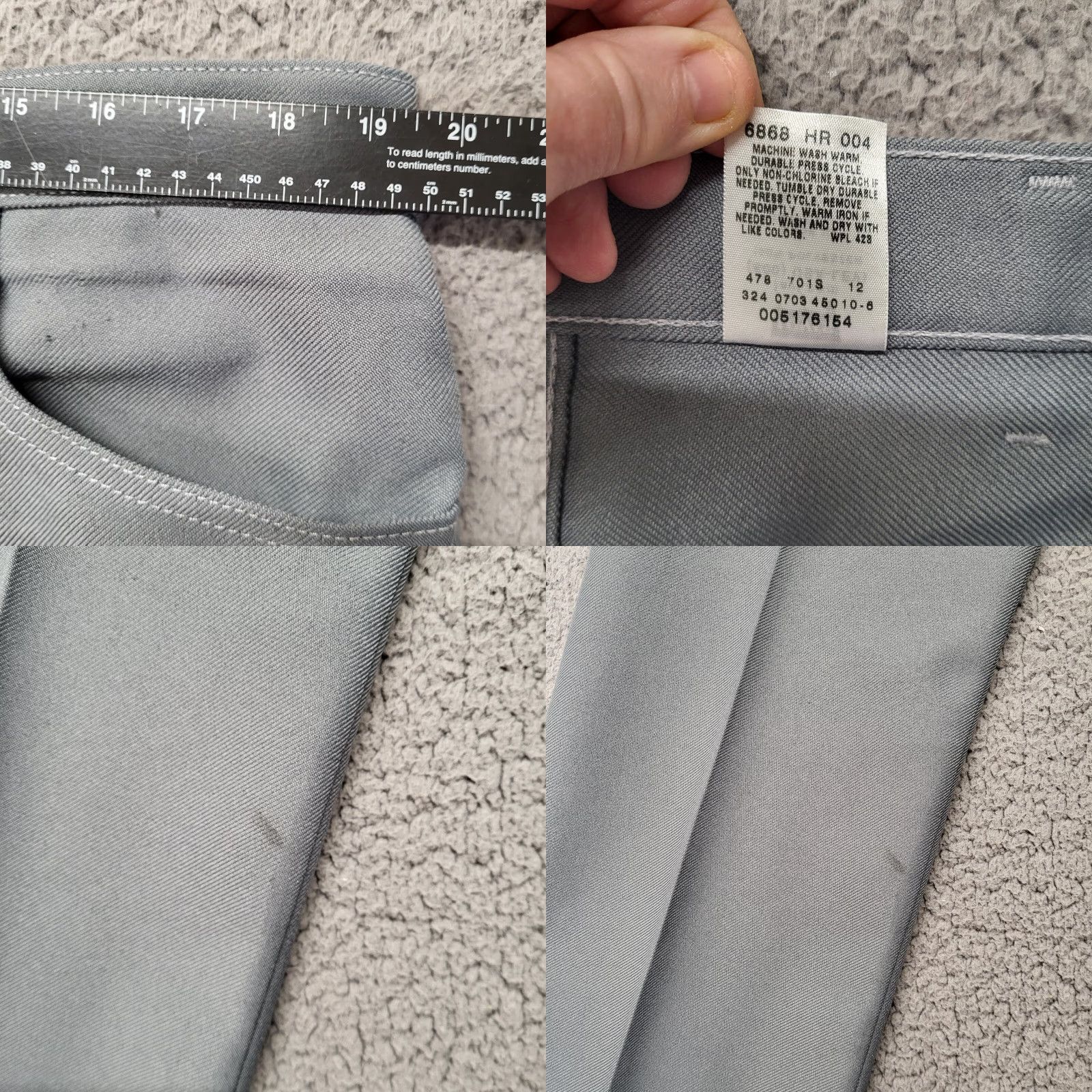 Levi's VINTAGE Levi's 517 Jeans Gray Bootcut 40x29 Regular Mens 1970s Polyester Black Tab Size US 39 - 8 Thumbnail