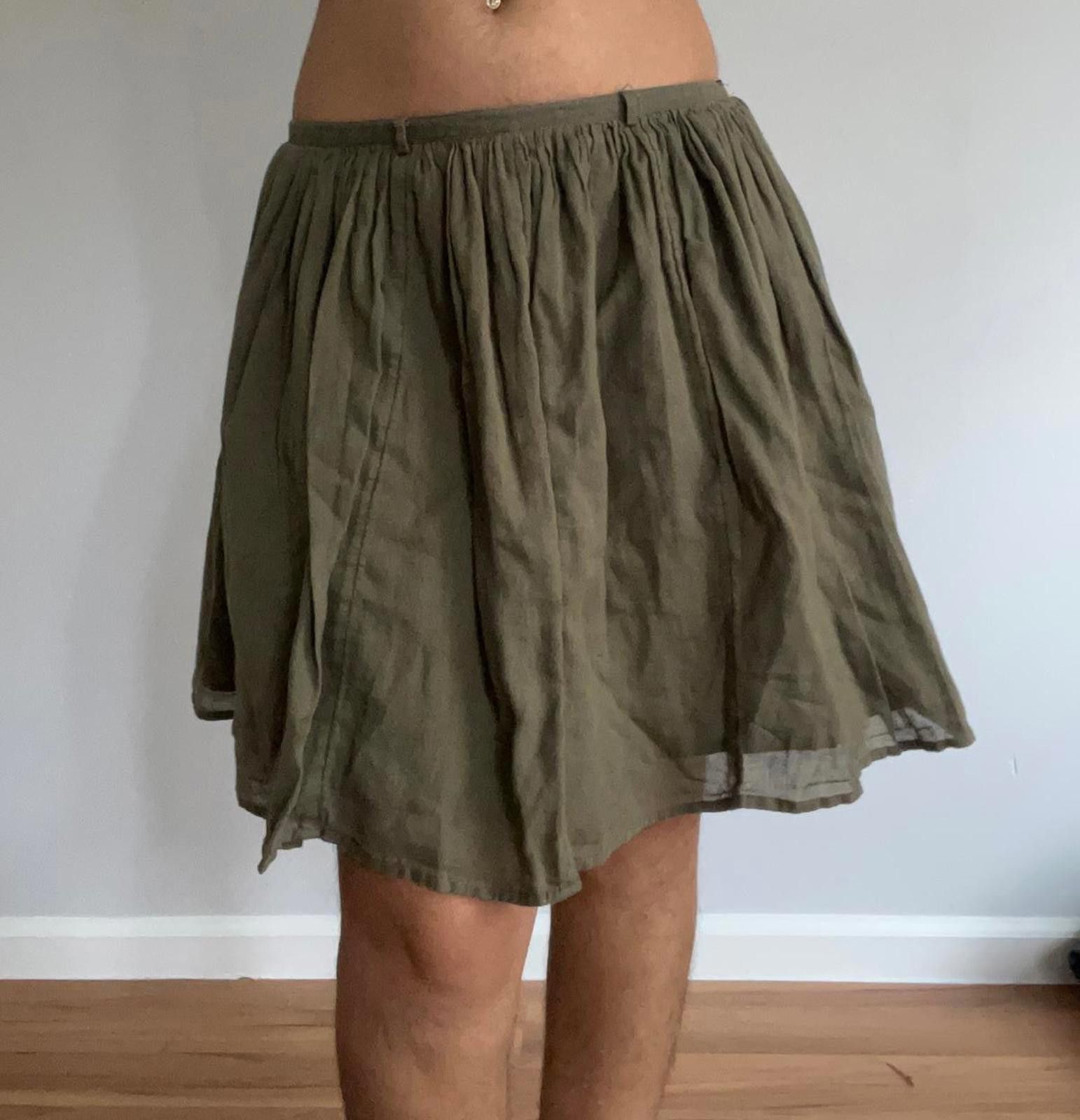 Other Women’s small cotton forest green skirt Size 28" / US 6 / IT 42 - 1 Thumbnail