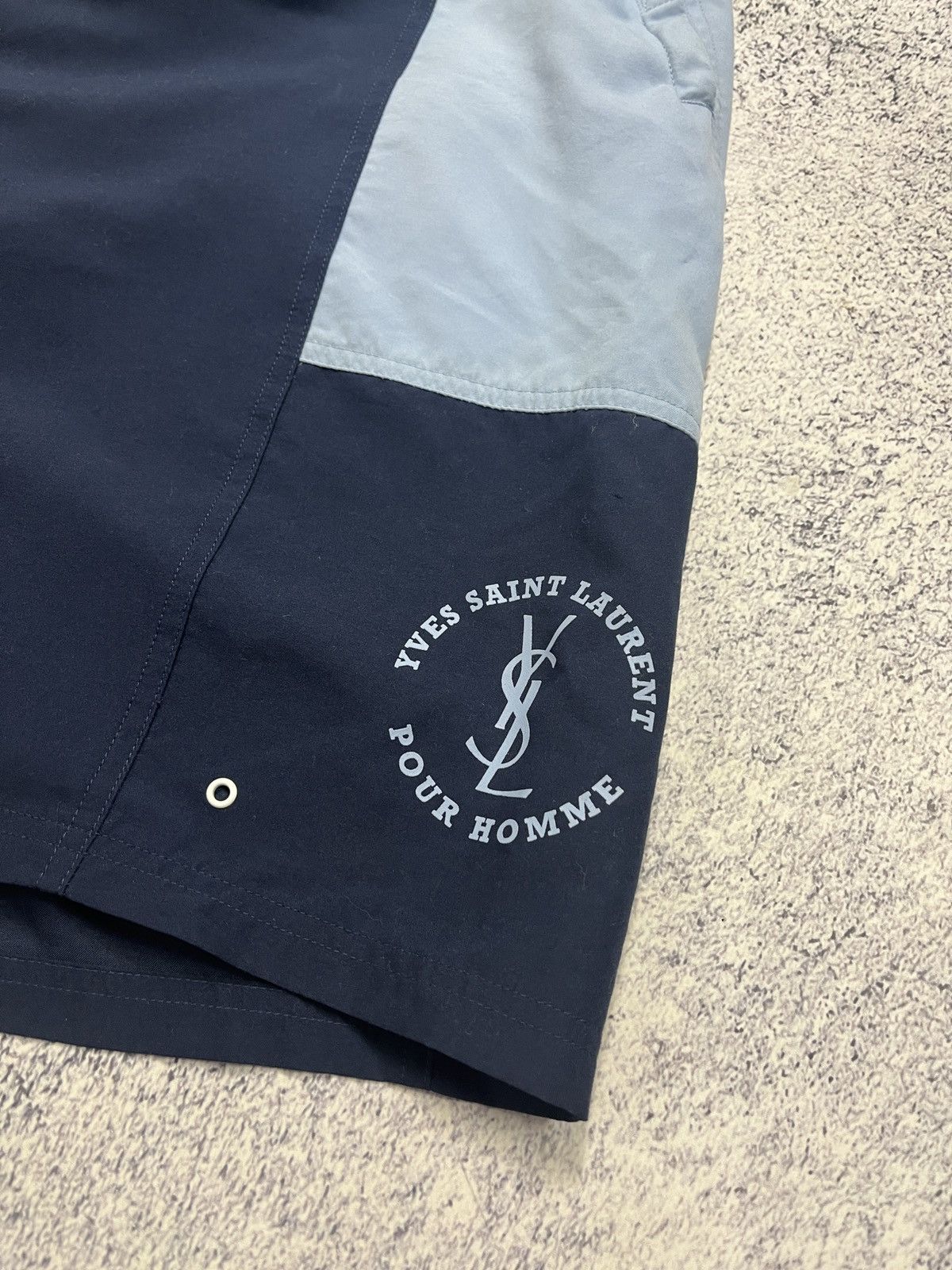 Saint Laurent Paris Vintage Y2K Yves Saint Lauren YSL Big Logo Summer Shorts Size US 42 / EU 58 - 4 Thumbnail