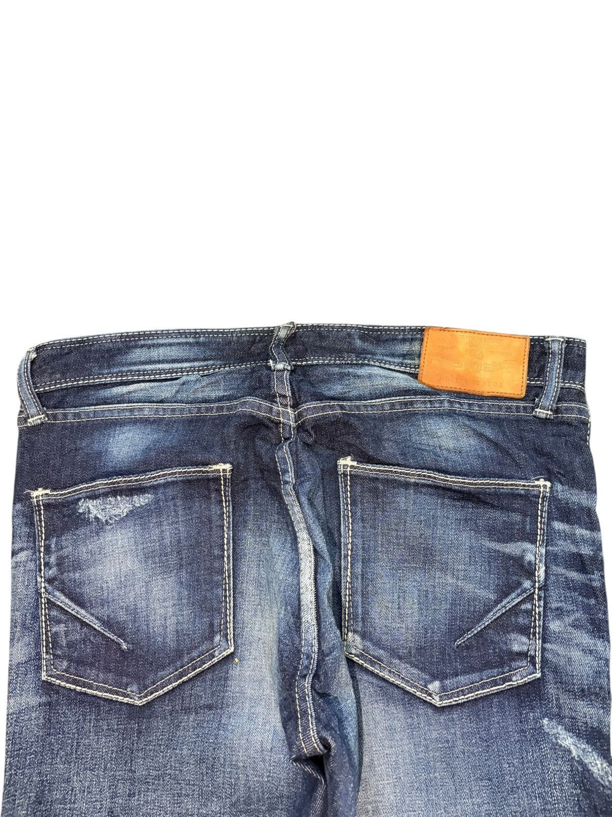 GOSTAR DE FUGA Vintage Gostar De Fuga Faded Indigo Distressed Jeans Size US 31 - 4 Thumbnail