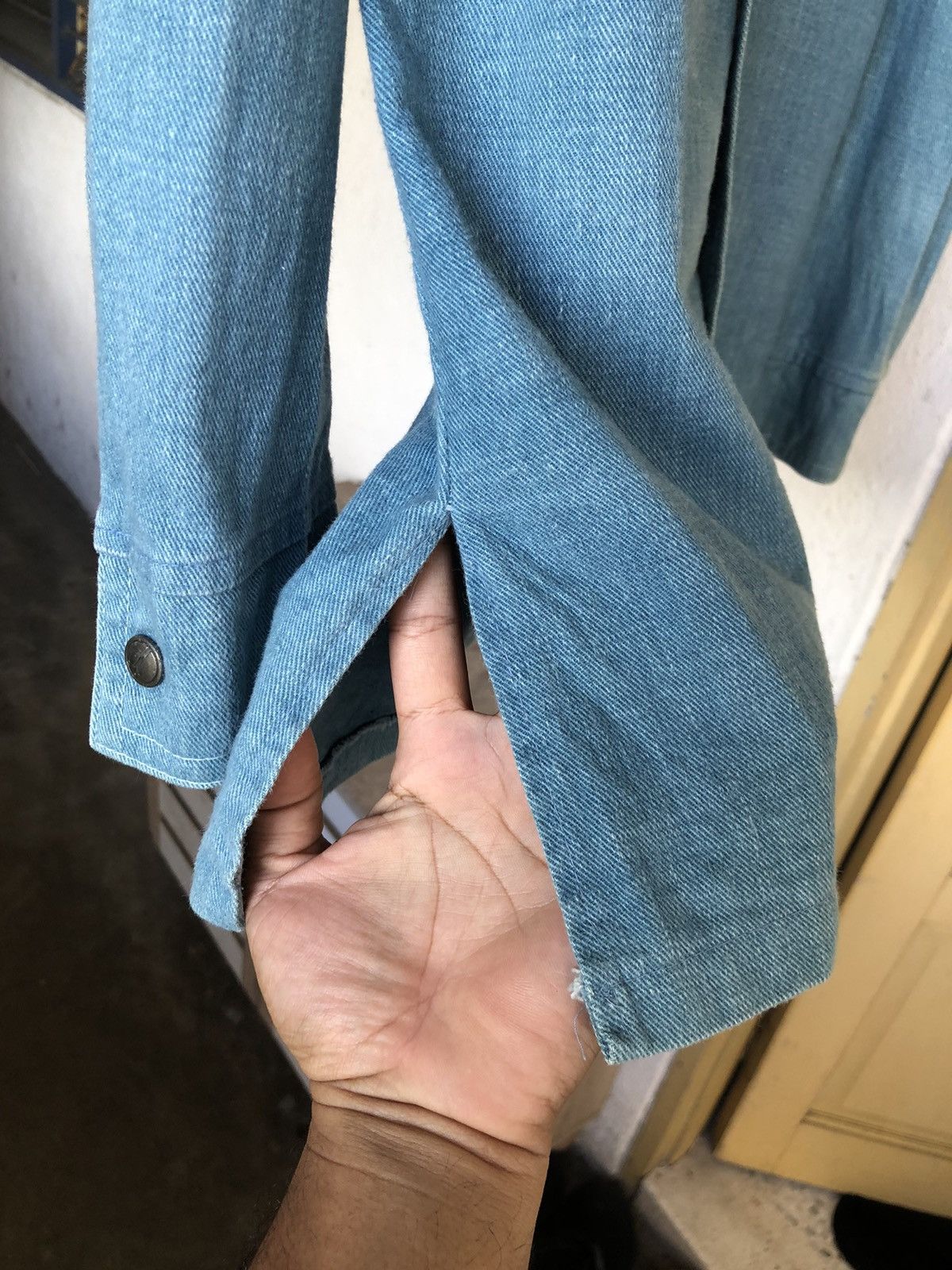 Sears Vintage 70s Sears Thick Denim Western Shirt Size US L / EU 52-54 / 3 - 11 Thumbnail
