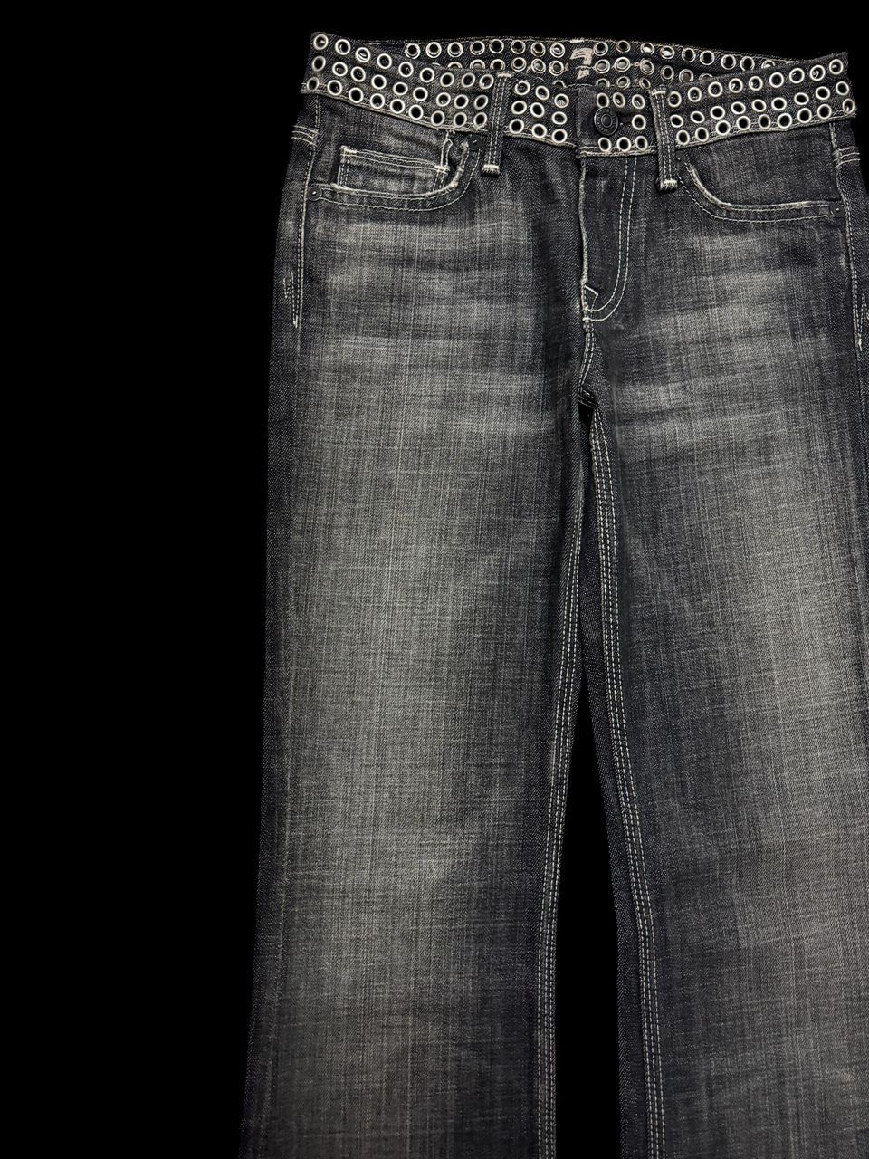 7 For All Mankind FLARED BELL BOTTOM 7 For All Mankind Sand Washed Insane Size US 26 / EU 42 - 4 Thumbnail