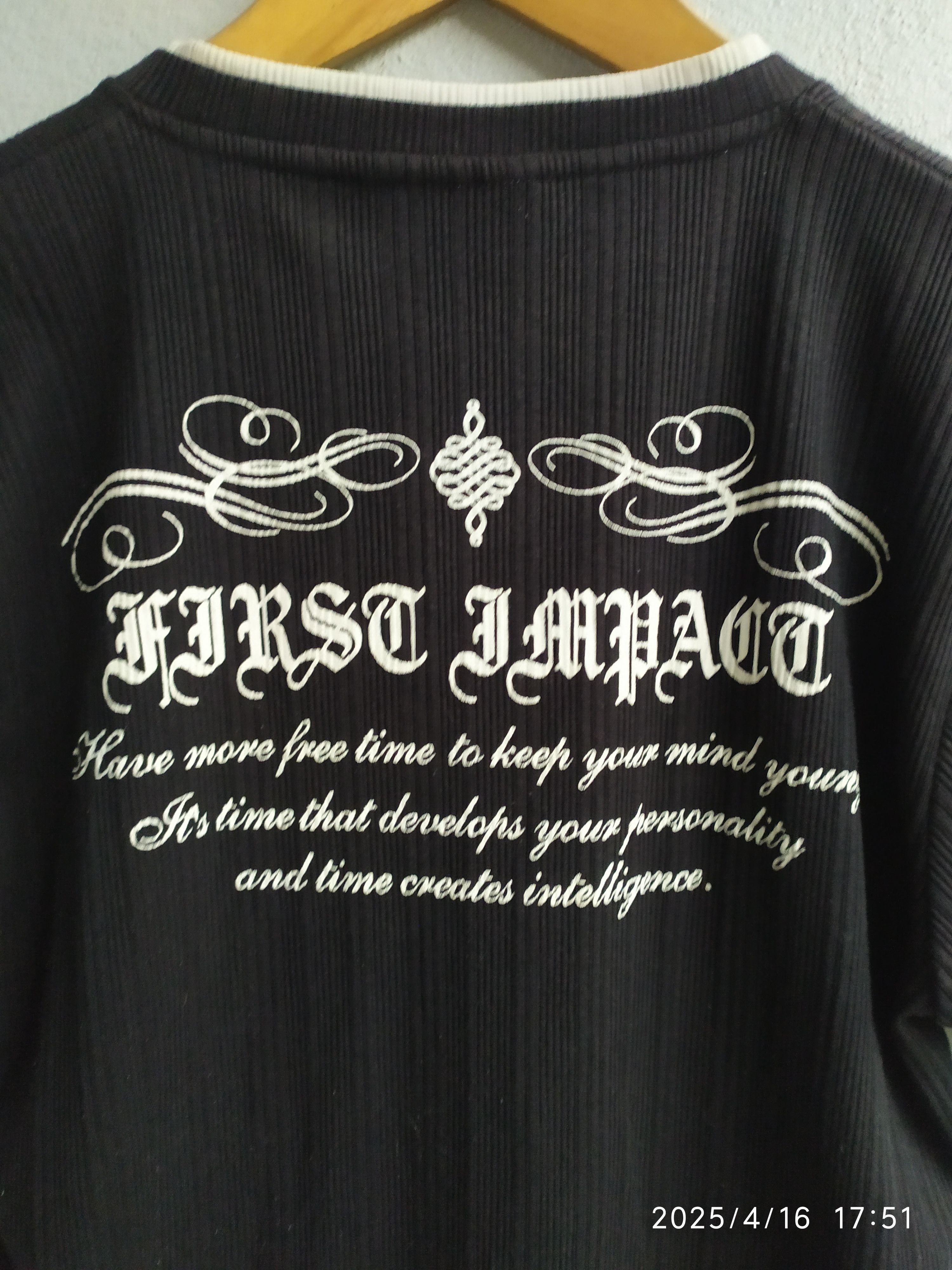 If Six Was Nine × KMRii × Yasuyuki Ishii Japanese Brand Double Layer Poem Shirt Goth Punk Size US L / EU 52-54 / 3 - 3 Thumbnail