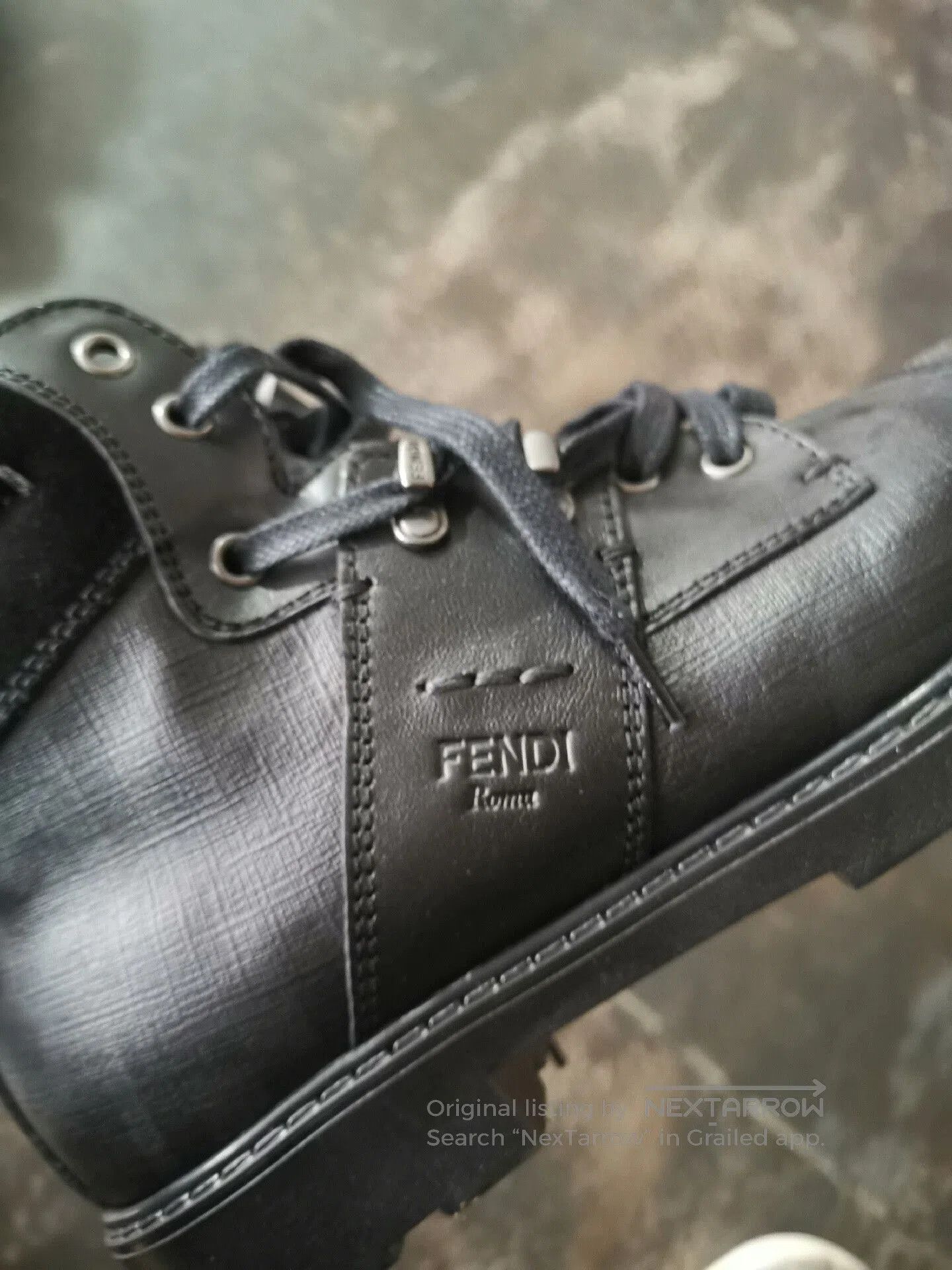 Fendi Fendi Black Shearling Mid-Calf Boots. Size US 6 / EU 39 - 2 Thumbnail
