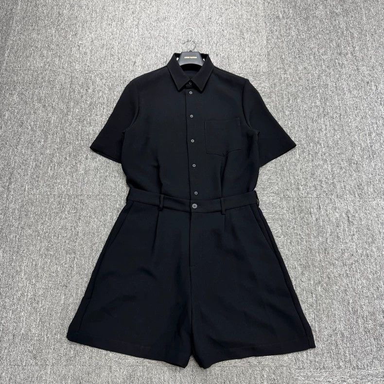 Alexander McQueen Alexander McQueen Solid Button Jumpsuit-yf Size US 38 / EU 54 - 1 Thumbnail