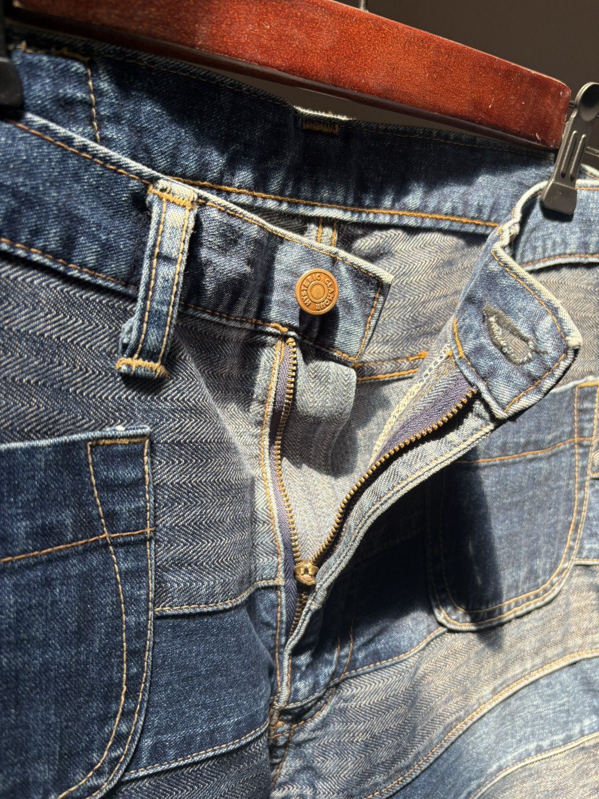 Hysteric Glamour ( RARE SIZE) Hysteric Glamour Hagi Kinky Panel Jeans Size US 32 / EU 48 - 5 Thumbnail