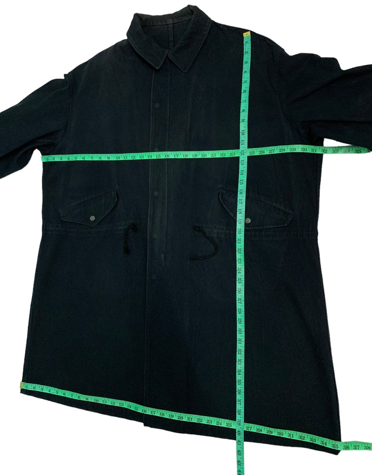 Yohji Yamamoto 🔥Rare Vintage Ys Yohji Yamamoto Long Coat Cotton Black Man Size US M / EU 48-50 / 2 - 22 Thumbnail