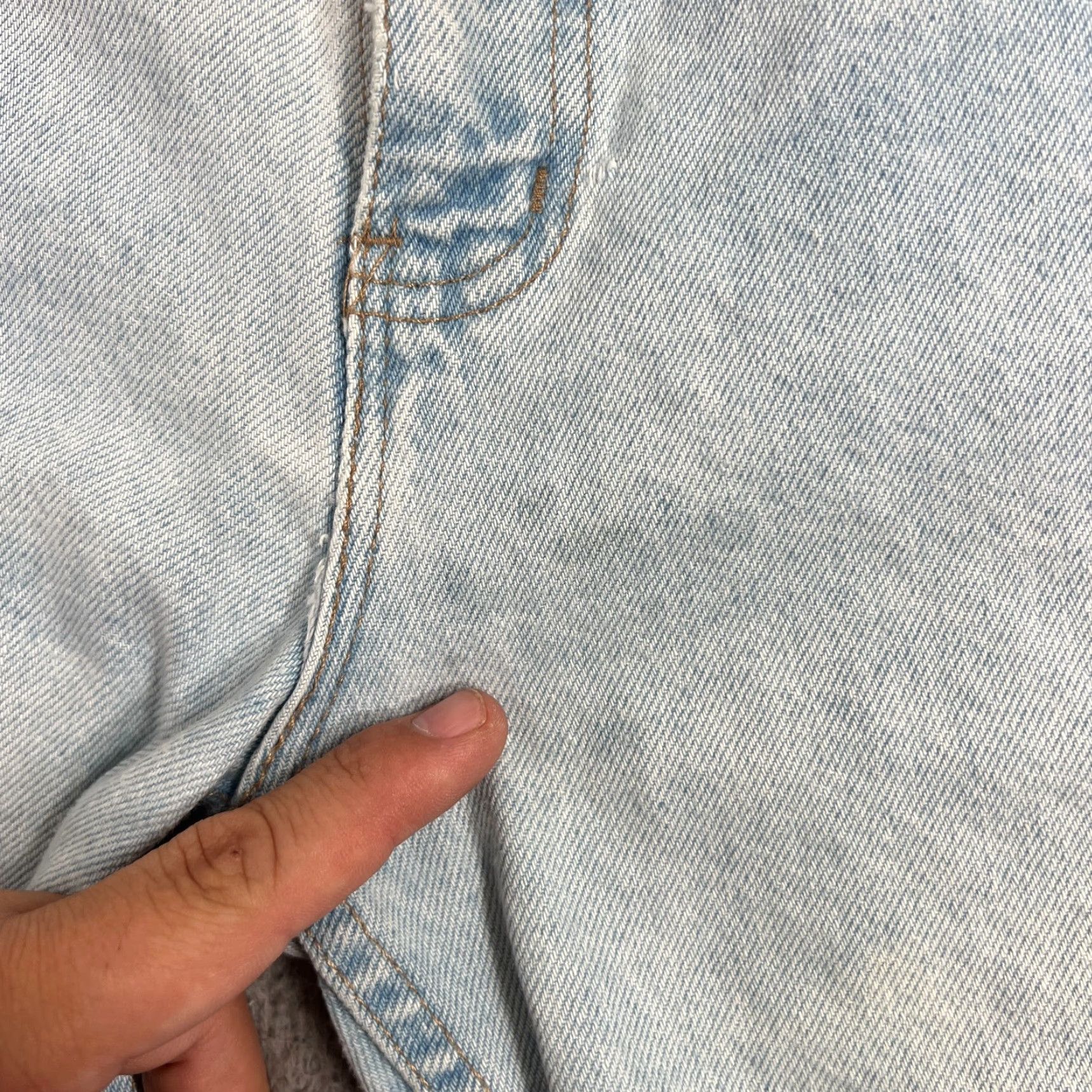 Faded Glory VINTAGE Faded Glory Men's 36 Denim Shorts Casual 90s Light Blue Distressed Cotton Jorts Size US 36 / EU 52 - 2 Thumbnail