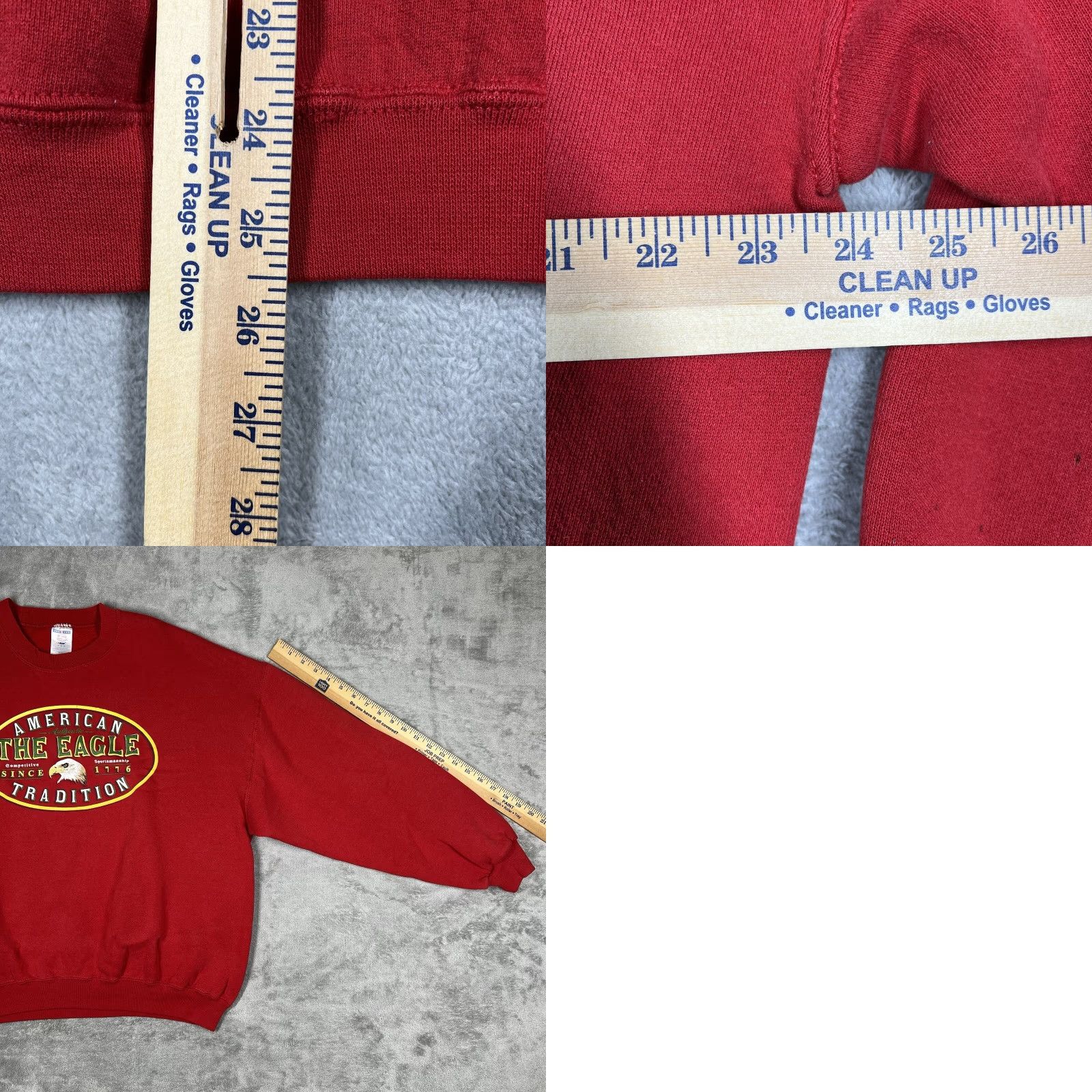 Jerzees Jerzees NuBlend Crewneck Sweater Mens XL Red The Eagle American Tradition Size US XL / EU 56 / 4 - 9 Thumbnail